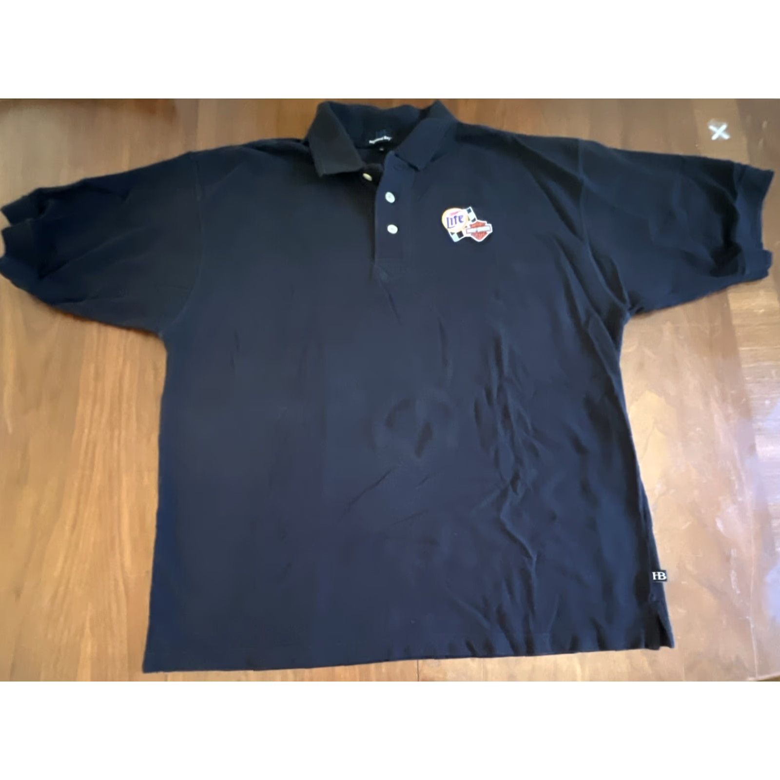 Harley Davidson VINTAGE Harley-Davidson Miller Lite Beer Polo Men’s XL Black Short Sleeve Logo Size US XL / EU 56 / 4 - 4 Thumbnail