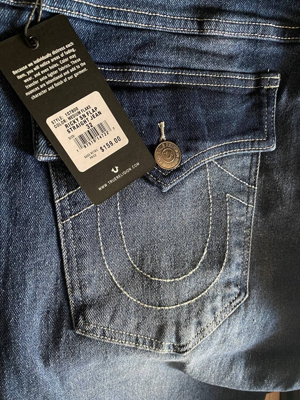 True Religion True Religion Ricky SN Straight Jeans Size US 30 / EU 46 - 7 Thumbnail