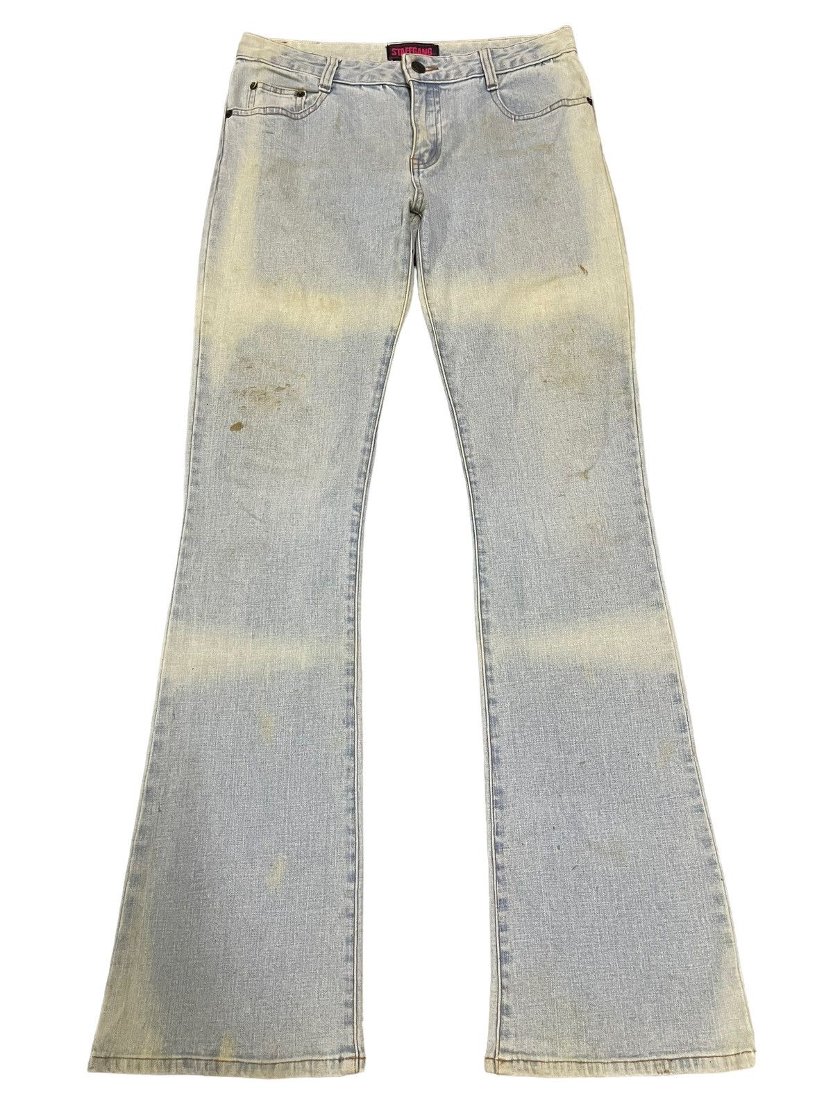 If Six Was Nine Vintage Japanese Brand Blue Wash Style Flare Jeans Size US 29 - 1 Thumbnail