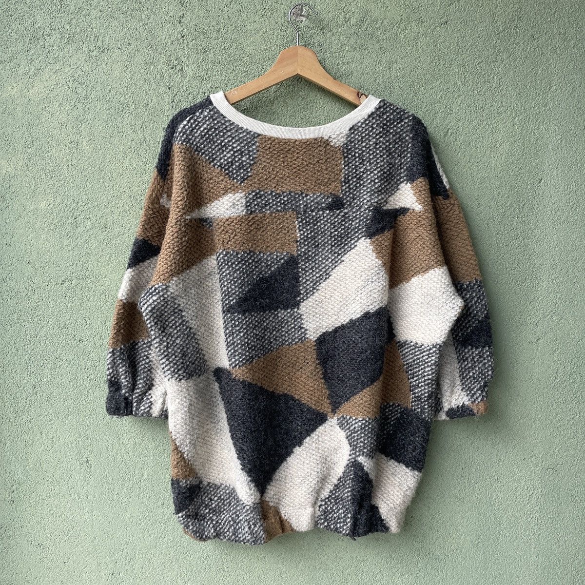 Homespun Knitwear Vintage Vinyl Mohair Shag Shaggy Knitwear Sweater Jumper Size US XL / EU 56 / 4 - 10 Thumbnail