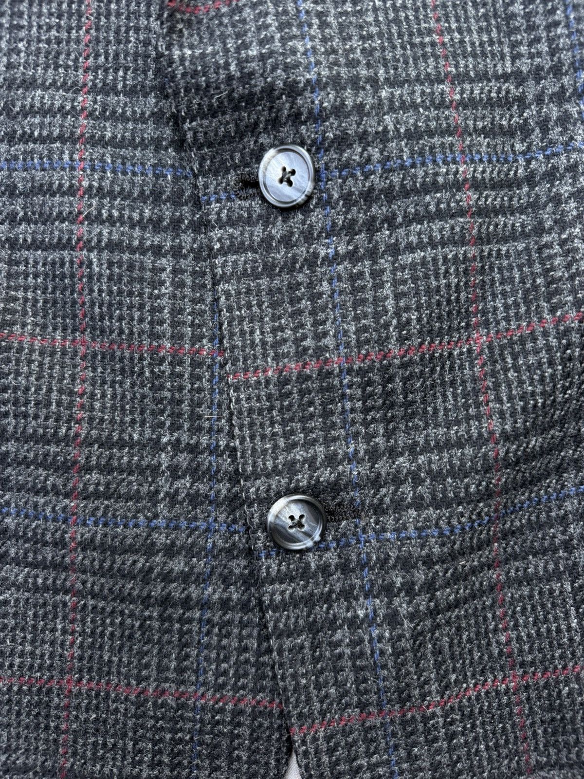 Burberry Burberrys 1980s–90s Pure Wool Glen Plaid Sport Coat Blazer Size 46R - 6 Thumbnail