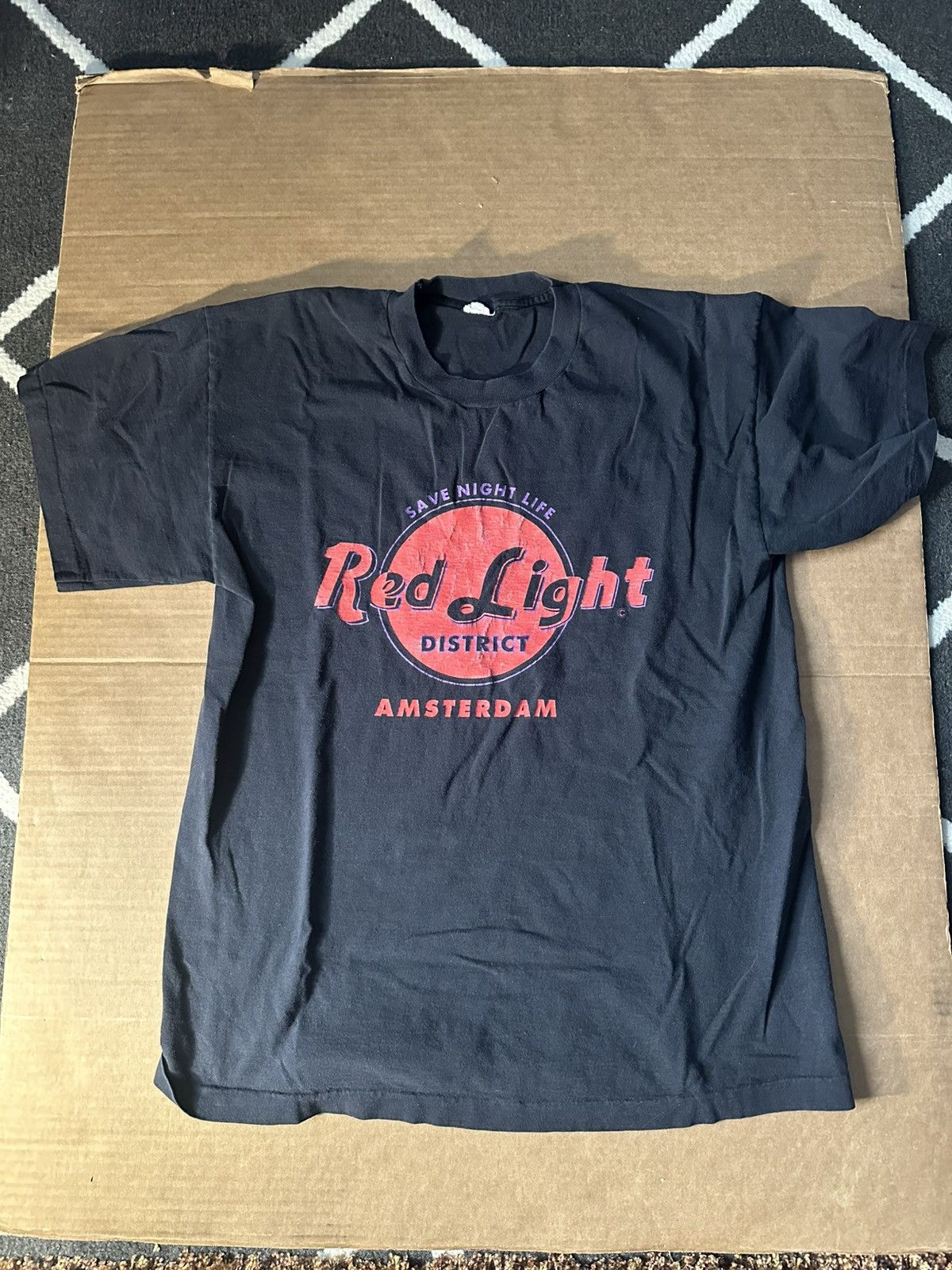 Vintage Red Light District Amsterdam single stitch shirt Size US L / EU 52-54 / 3 - 1 Thumbnail