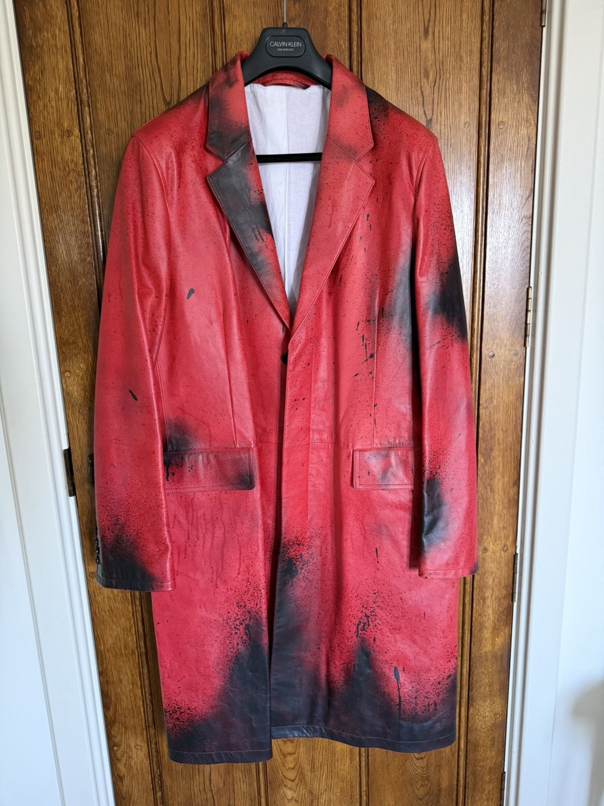 Calvin Klein 205W39NYC Holy Grail FW18 Calvin Klein 205w39nyc leather tench jacket Size US L / EU 52-54 / 3 - 3 Thumbnail