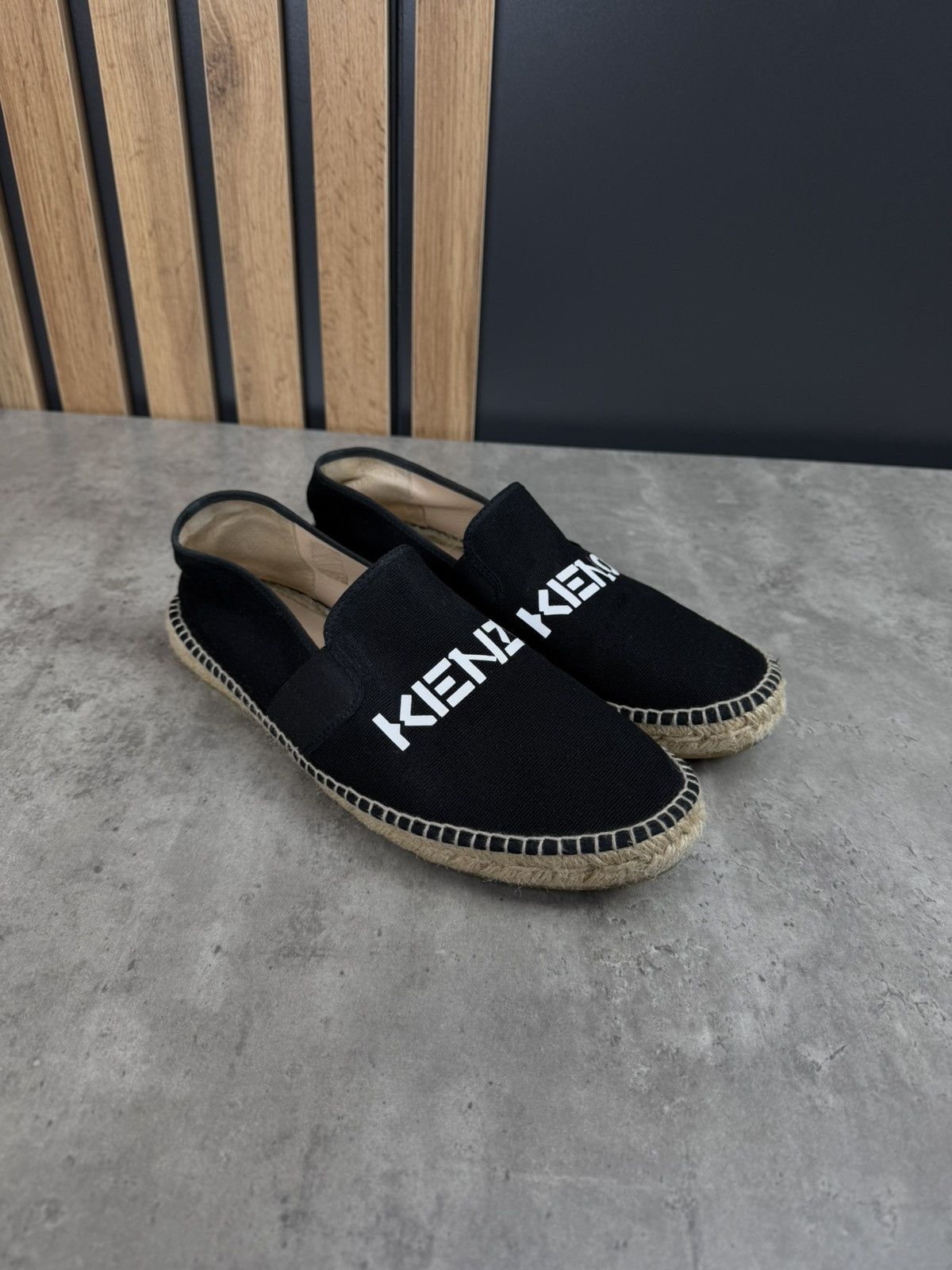 Kenzo Kenzo Black Logo Printed Espadrilles Size 42 Size US 8 / EU 41 - 3 Thumbnail