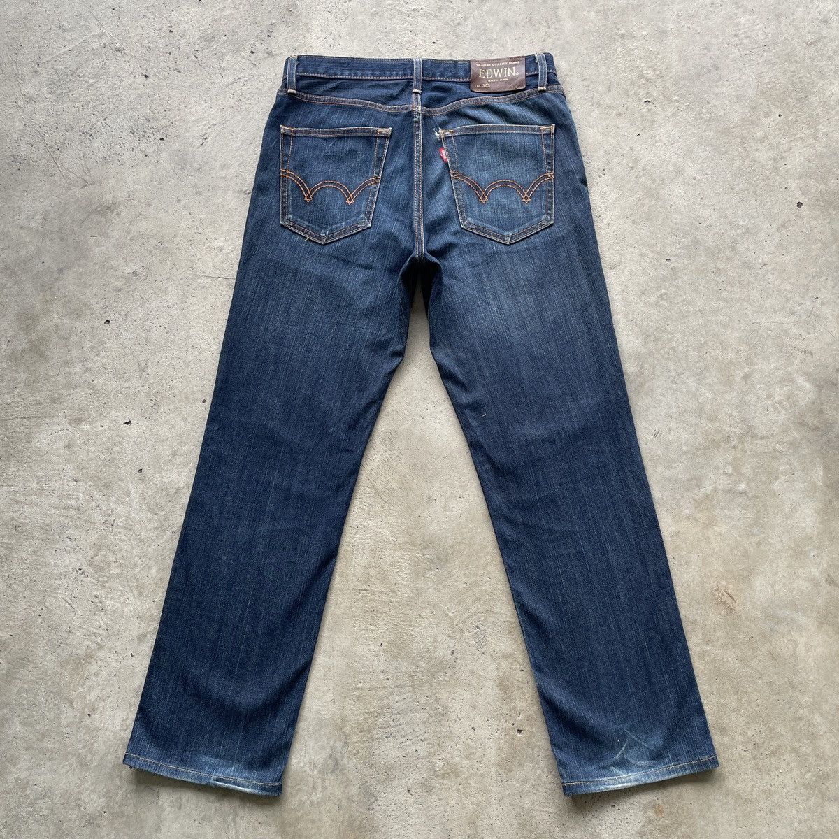 Edwin Vintage Edwin 503 Made In Japan Dark Blue Jeans Denim Pants Size US 32 / EU 48 - 13 Thumbnail