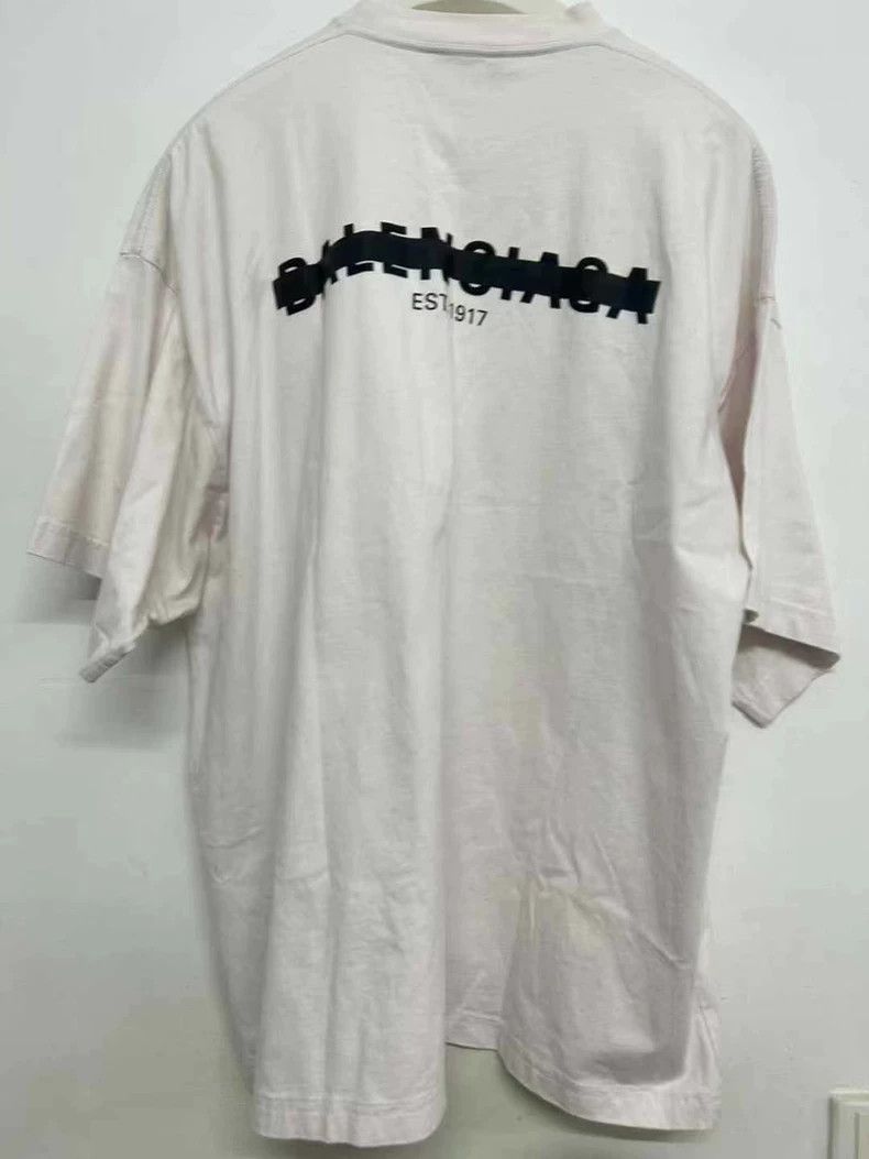 Balenciaga Balenciaga Front and Back Striped Letter Logo Short Sleeve Size US M / EU 48-50 / 2 - 2 Thumbnail