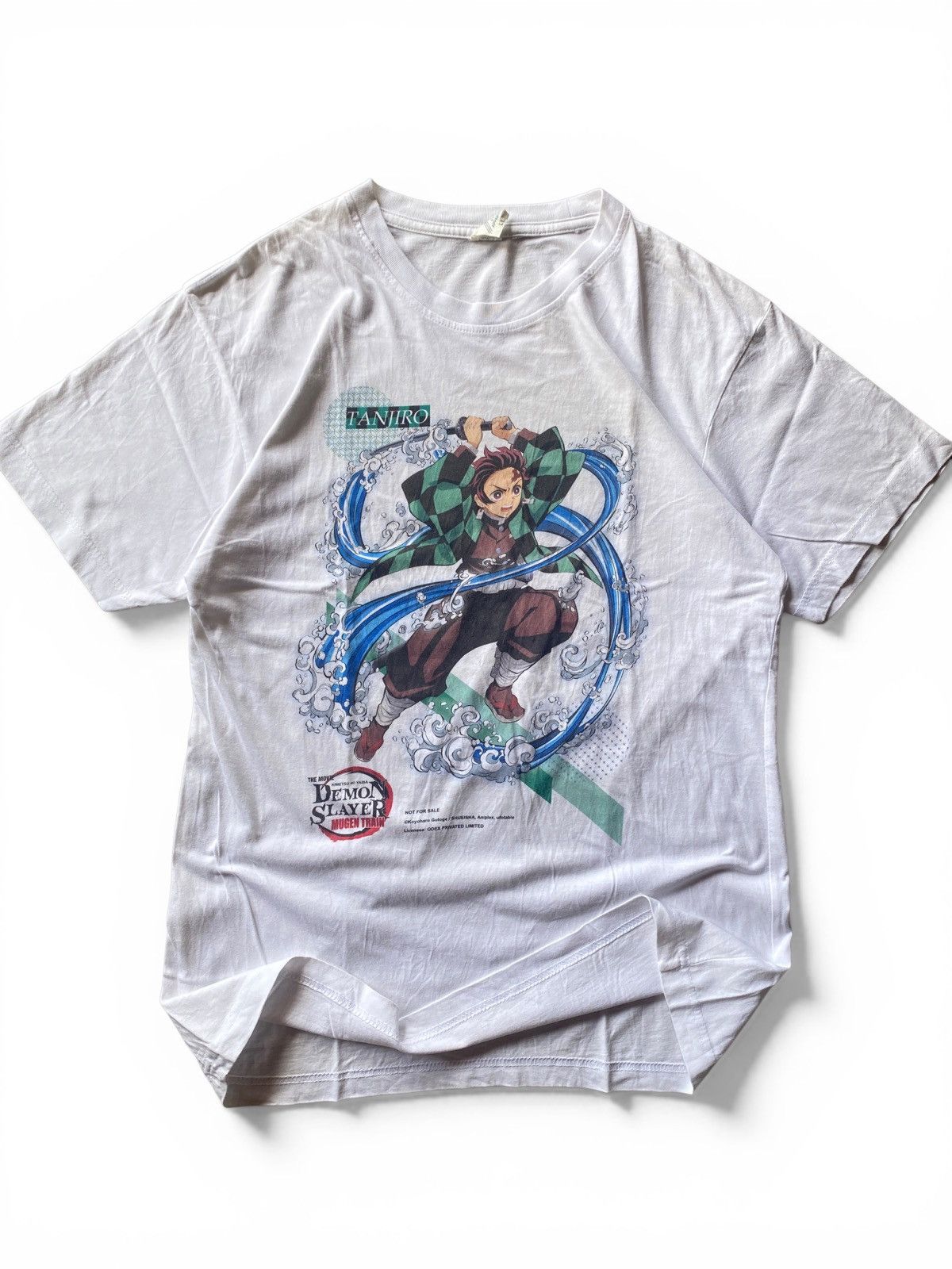 Anime Limited Demon Slayer Tanjiro Anime NFS Graphic Tee White L Size US L / EU 52-54 / 3 - 2 Thumbnail
