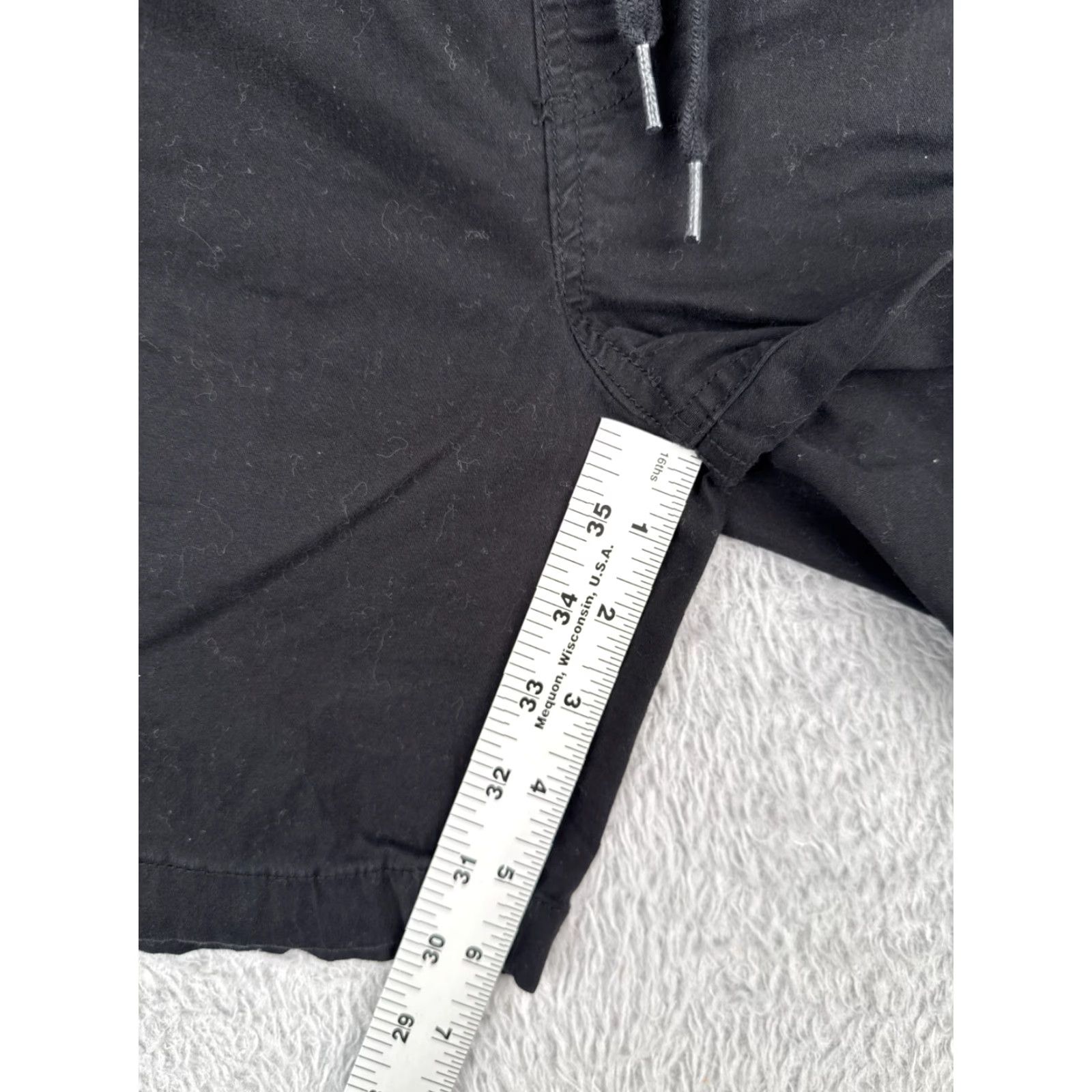 Vintage RDI Cargo Shorts Men Small Black Cotton Blend Canvas 32x6 Regular Waist 32 Inseam 6" Pockets Casual Travel Workwear 6" Inseam Mens Shorts Size US 29 - 7 Thumbnail