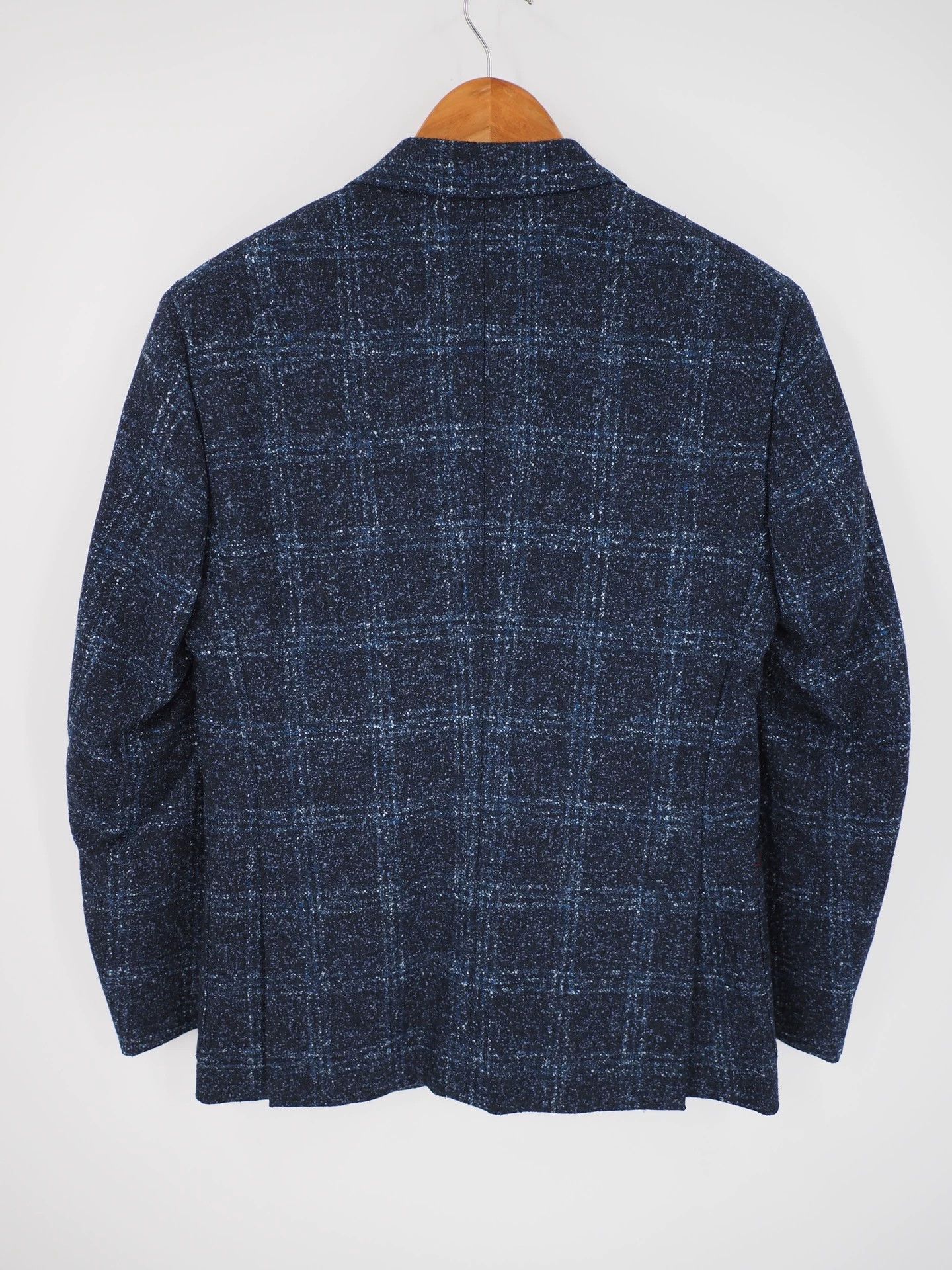 Other 2013 #ISAIA Dark Blue Plaid Wool and Silk Blend Suit Size 44R - 2 Thumbnail