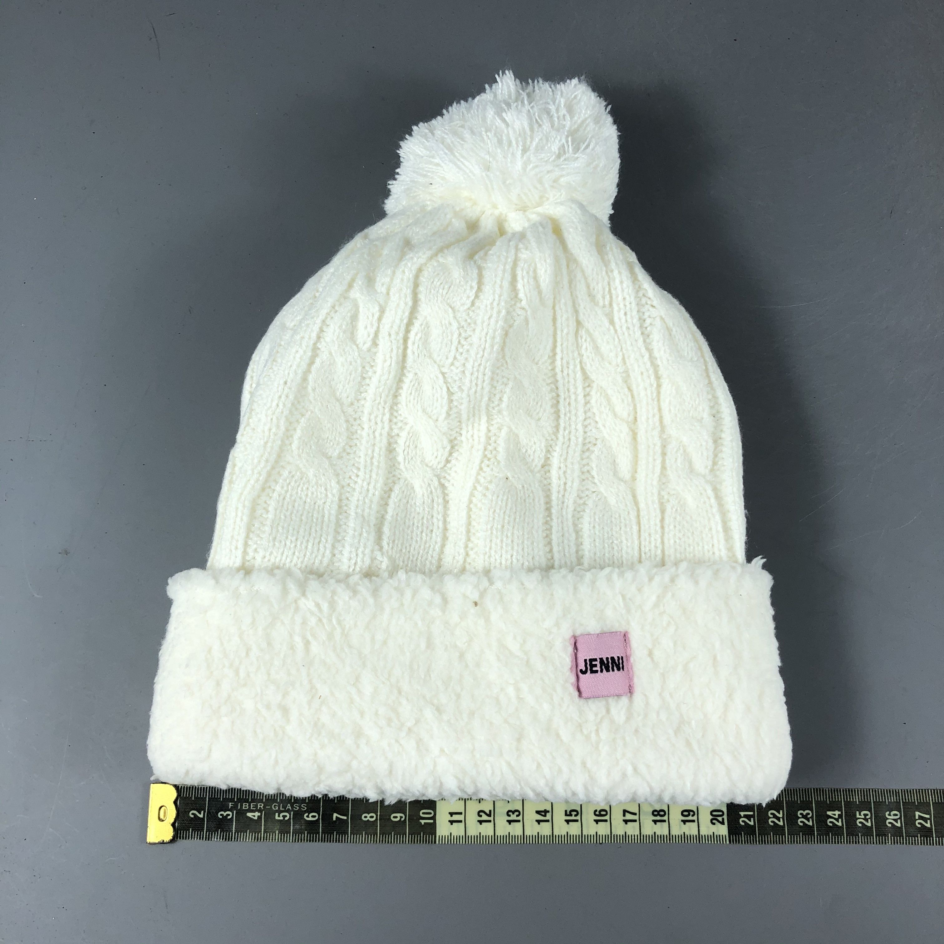 Japanese Brand × Vintage Womens Jenni PomPom Beanie Snow Hat Snow Cap -D1075 Size ONE SIZE - 4 Thumbnail
