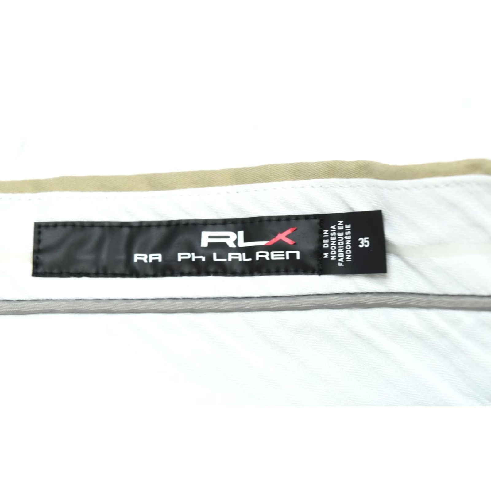 RLX Ralph Lauren RLX Ralph Lauren Golf Shorts Mens 35 Beige Classic Fit Stretch Flat-Front Size US 35 - 5 Thumbnail