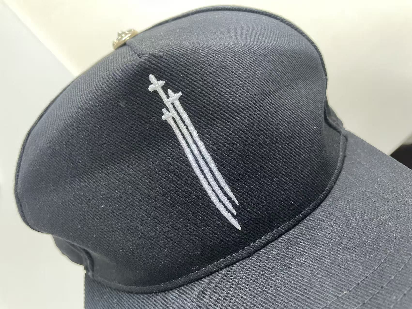 Chrome Hearts Chrome Hearts RS3 Triple Cross Embriodered Baseball Cap Size ONE SIZE - 5 Thumbnail