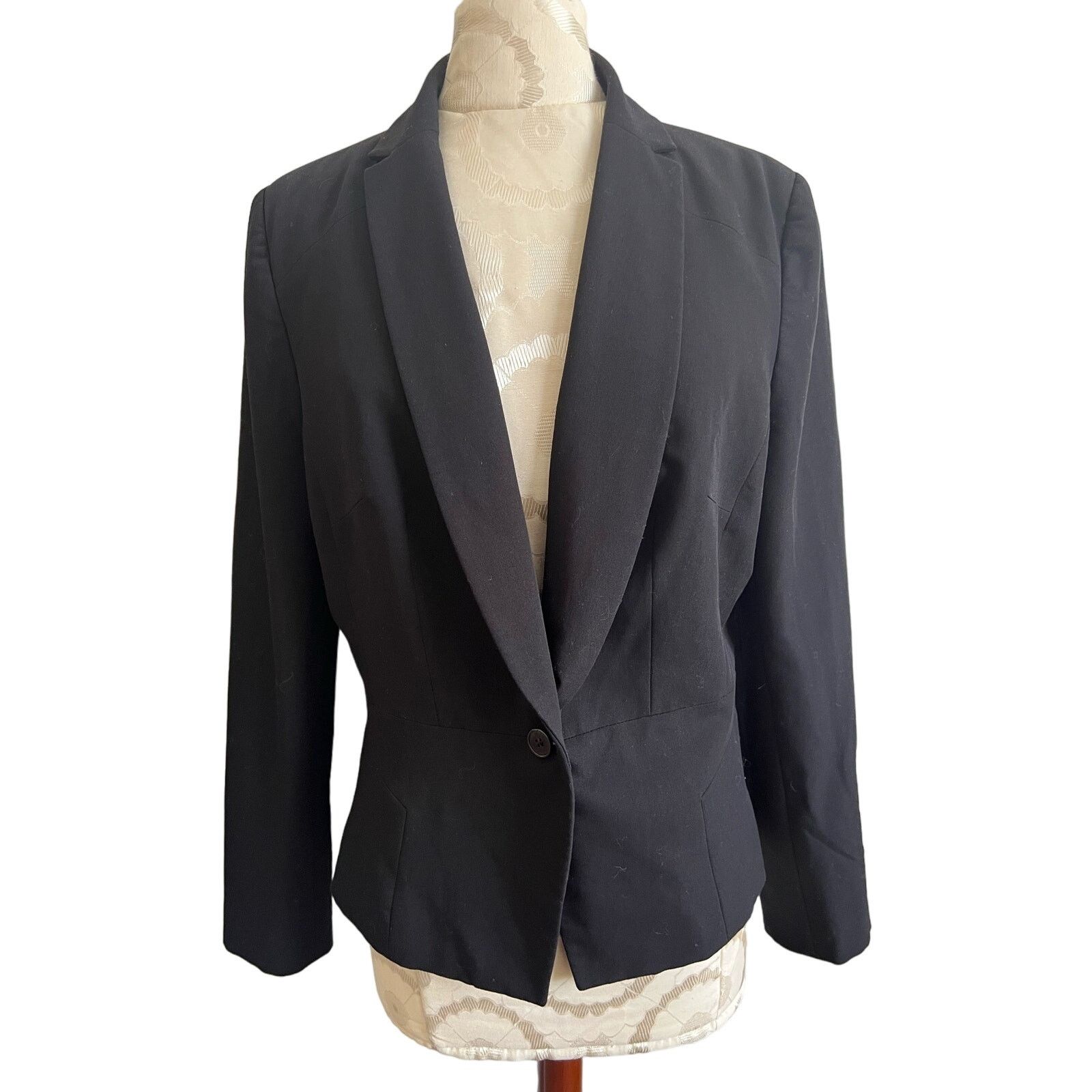 Worthington Worthington Single Buttoned Classic Black Blazer Size 14 Size XL / US 12-14 / IT 48-50 - 1 Thumbnail