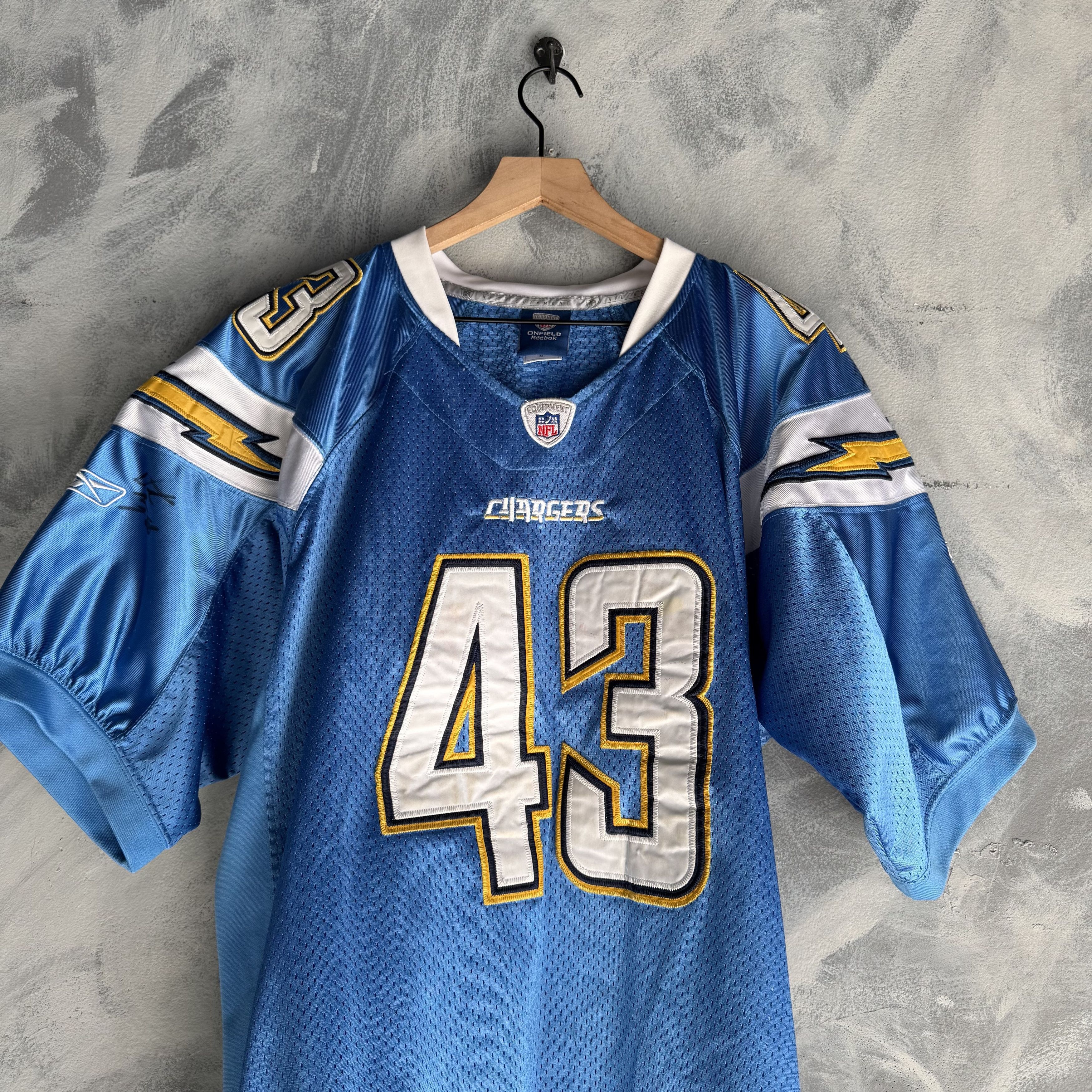 Reebok VTG CHARGERS Darren Sproles Jersey SZ 52 Sewn Signed #43 Size US XL / EU 56 / 4 - 1 Thumbnail