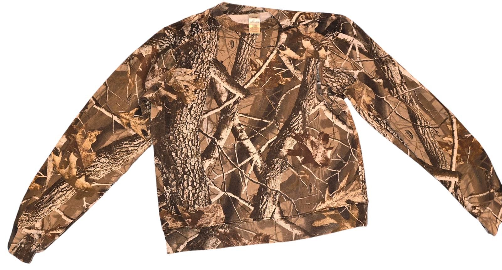 Liberty Camo T-Shirt Junior XL Long Sleeve RealTree Camouflage Size US XL / EU 56 / 4 - 1 Thumbnail