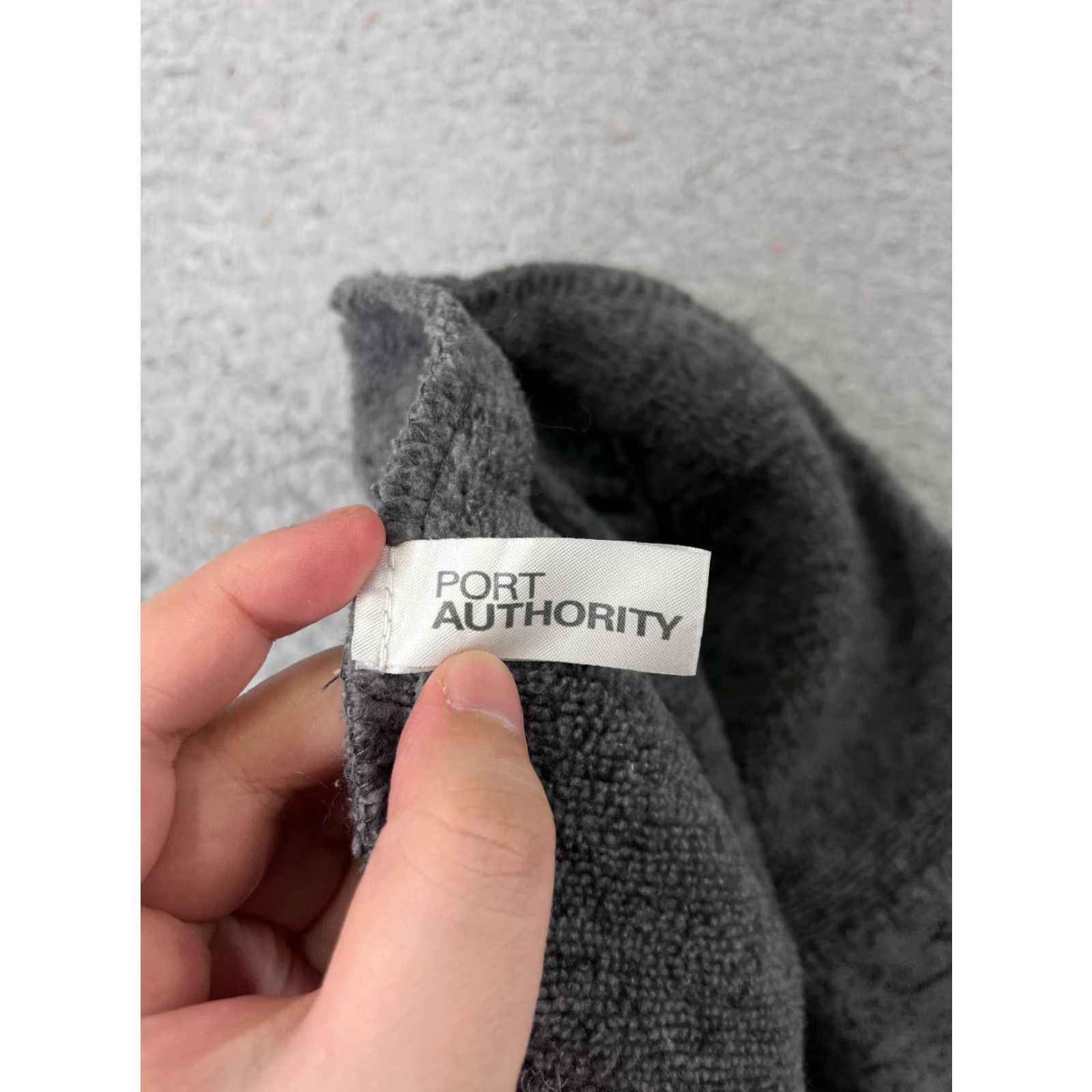 Port Authority Port Authority Beanie Knit Adult Gray Poly Delivery Service Logo Ski Hat Size ONE SIZE - 6 Thumbnail