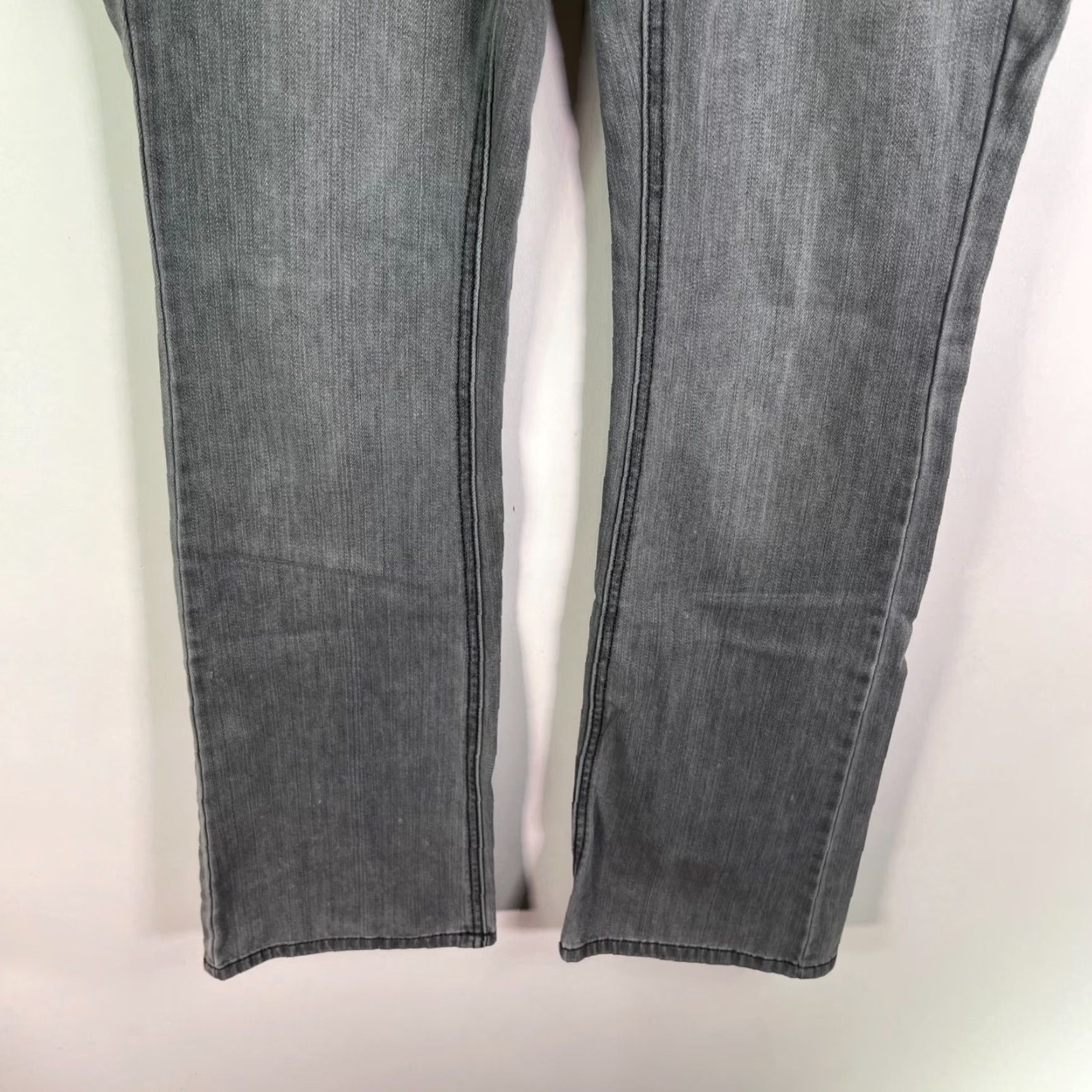White House Black Market Vintage White House Black Market Denim Jeans Womens SZ 4 Slim Bootcut Low-Rise Embroidered Gray 90s City Size 27" / US 4 / IT 40 - 4 Thumbnail