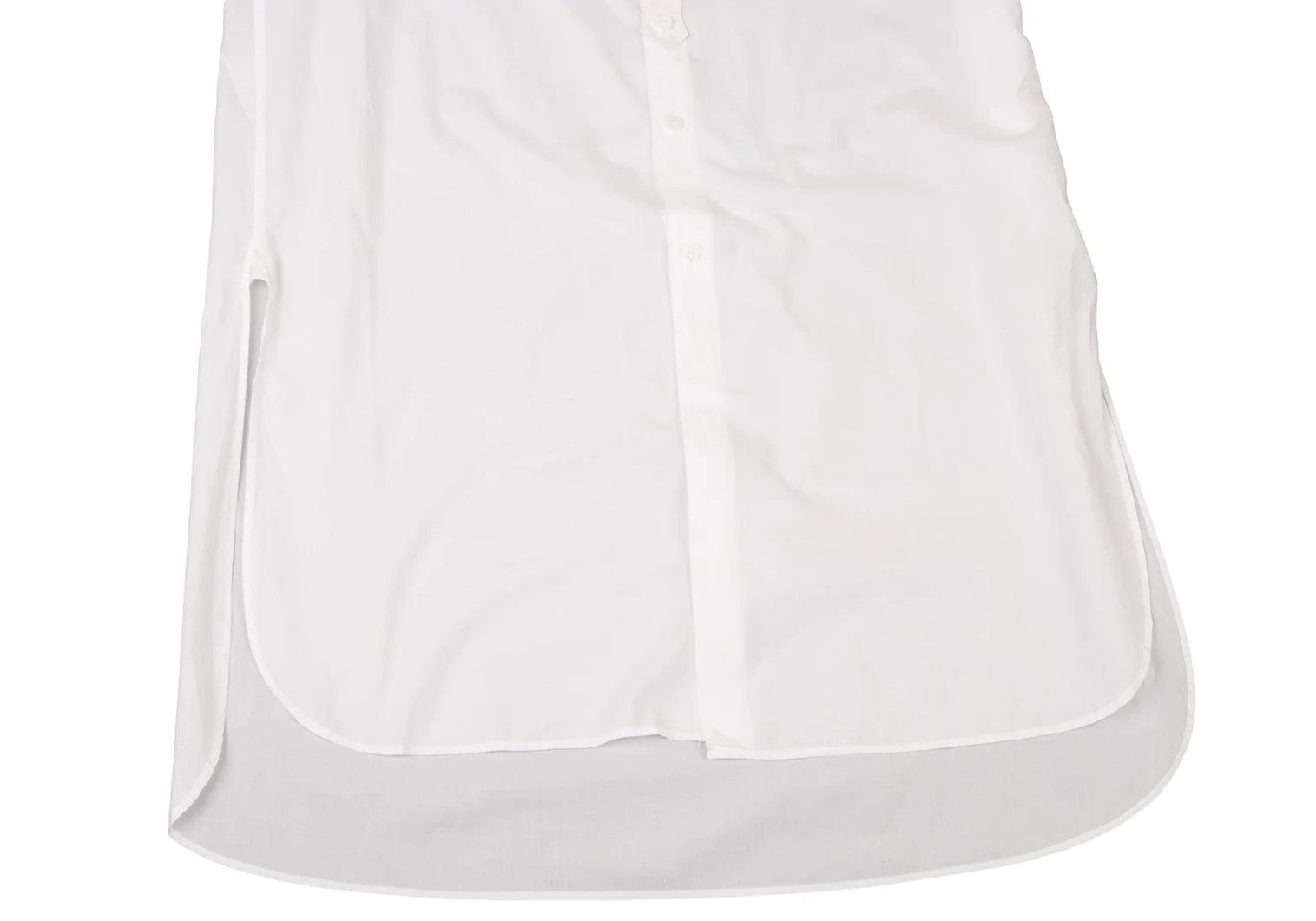 Yohji Yamamoto Yohji Yamamoto Cotton Asymmetrical Big Shirt White Size US S / EU 44-46 / 1 - 12 Thumbnail
