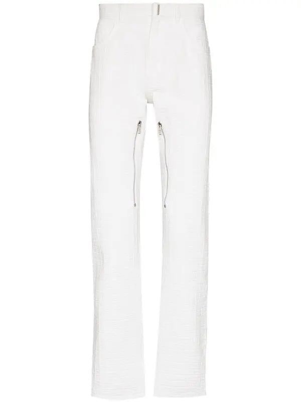 Givenchy Givenchy 4G Embossed straight leg denim white Size US 32 / EU 48 - 2 Thumbnail