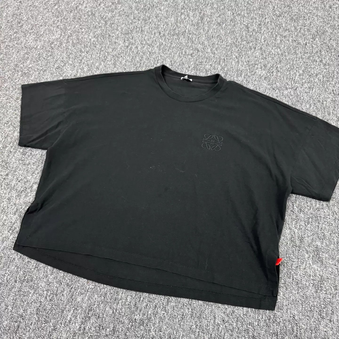Loewe Loewe Black Embroidered Logo Short Sleeve T-Shirt S 99 New Size S / US 4 / IT 40 - 3 Thumbnail