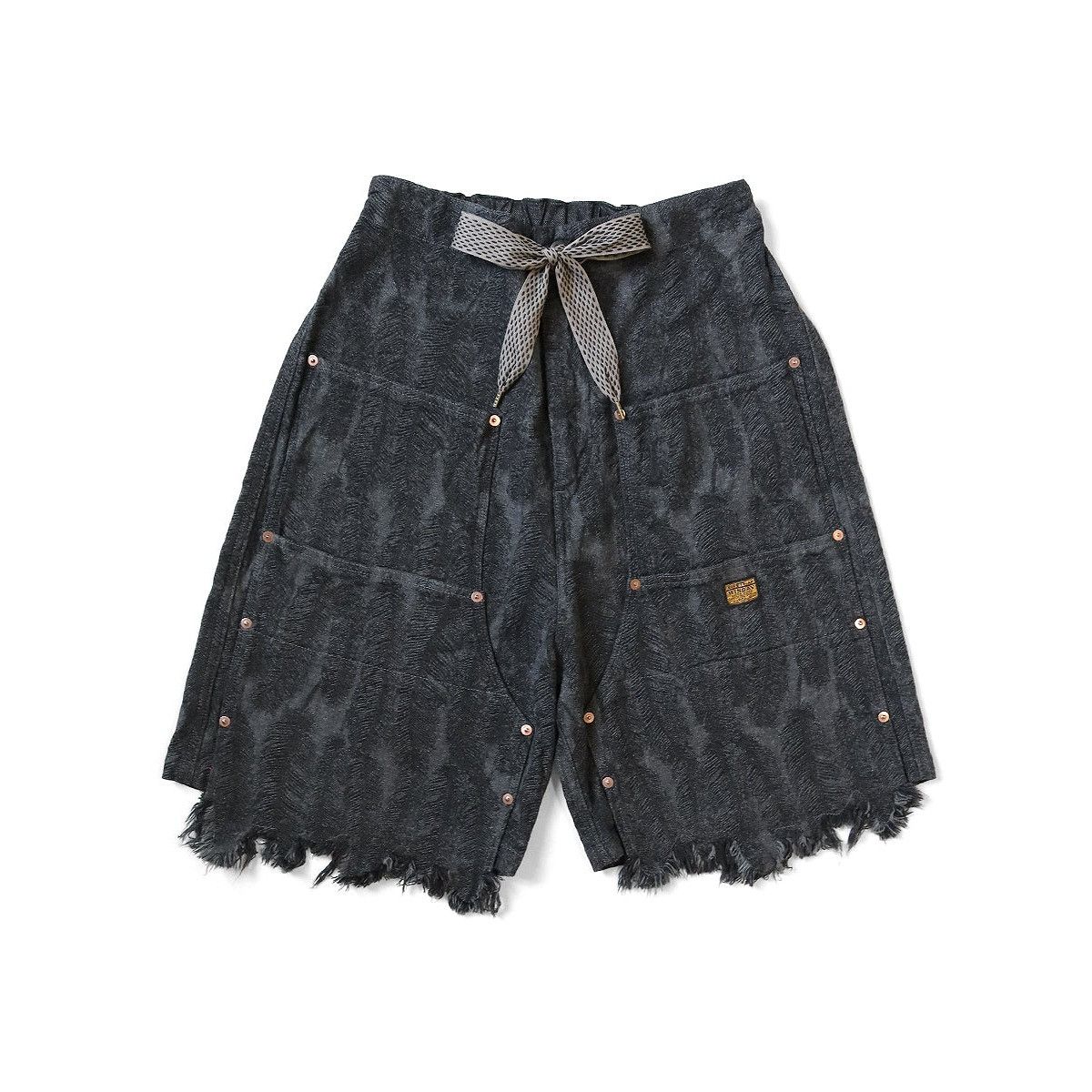 Kapital Kapital 12oz Magpie Denim W Knee Easy Shorts Pants Size US 33 - 1 Thumbnail