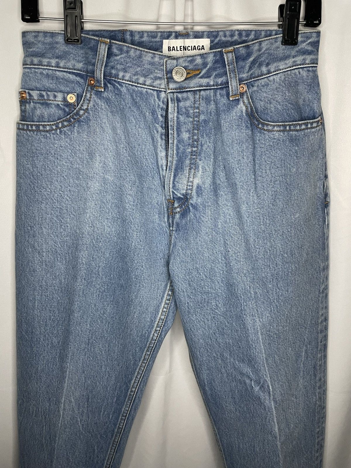 Balenciaga Balenciaga Stonewashed Pleated Jeans Size 27" / US 4 / IT 40 - 3 Thumbnail