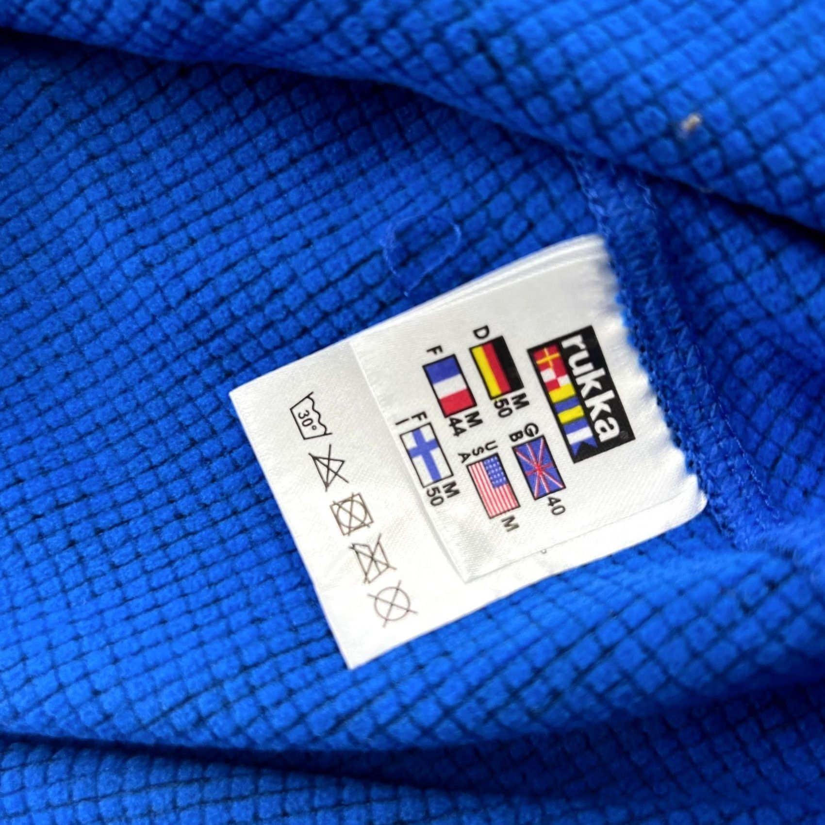 Layer 8 RUKKA Norway Team Mens Ski Top 1/4 Zip Base Layer Blue Hoodie Flag Shirt Size US M / EU 48-50 / 2 - 7 Thumbnail