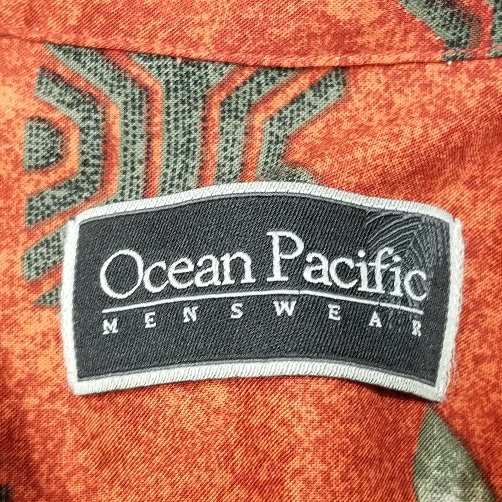 Ocean Pacific VINTAGE Ocean Pacific Hawaii Shirt Men XL Red Floral Short Sleeve Button Casual Size US XL / EU 56 / 4 - 5 Thumbnail