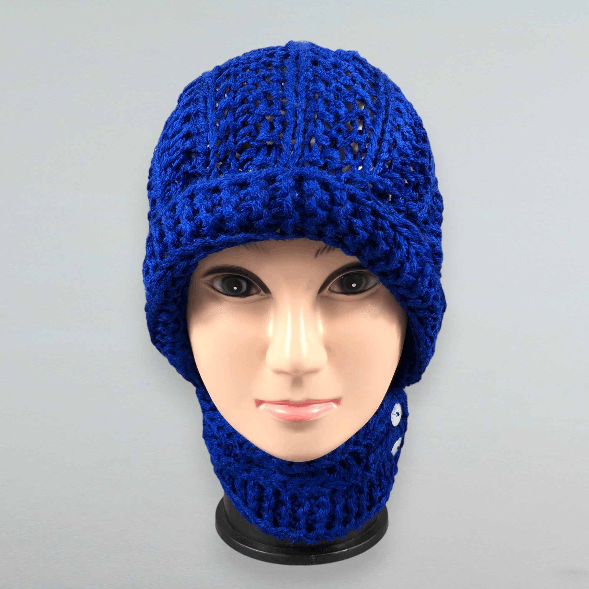 Unknown Cable Knit Crochet Hat Beanie