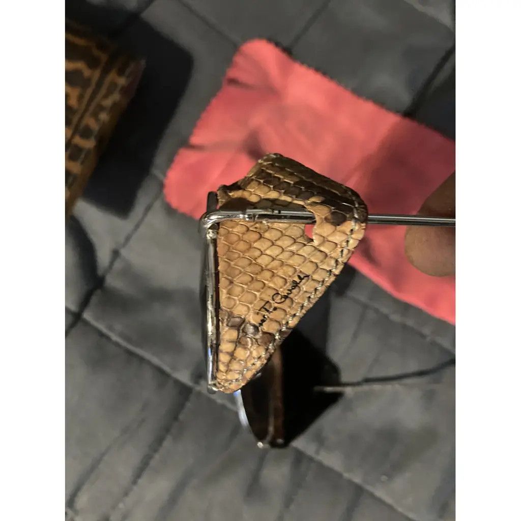 Roberto Cavalli Roberto Cavalli Aviator Python Sunglasses Size 30 - 3 Thumbnail