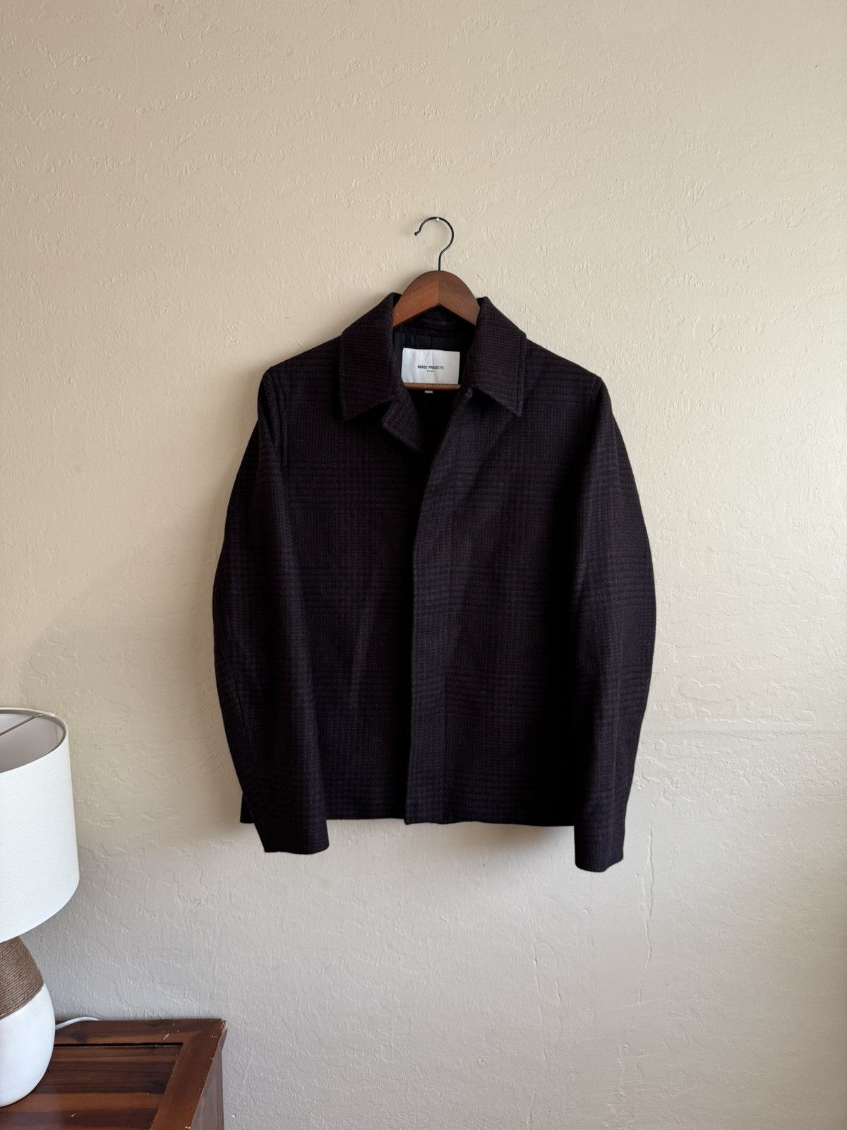 Norse Projects Norse Projects: Elliot Jacket Burgundy Over-dyed Wool Size US S / EU 44-46 / 1 - 2 Thumbnail