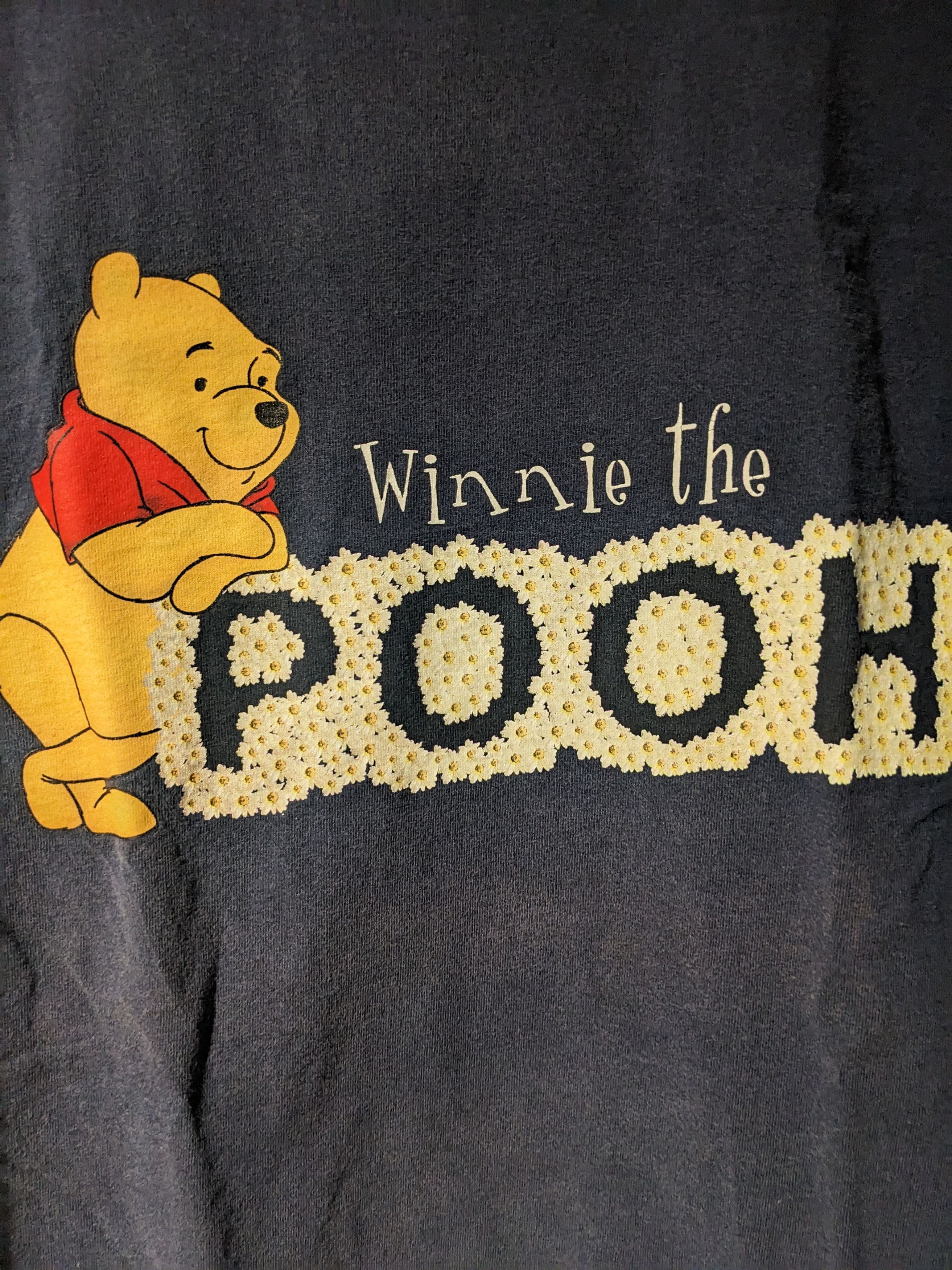 Disney × Vintage Vintage 90s Winnie the Pooh Disney Daisy Flower T-Shirt Size US L / EU 52-54 / 3 - 2 Thumbnail