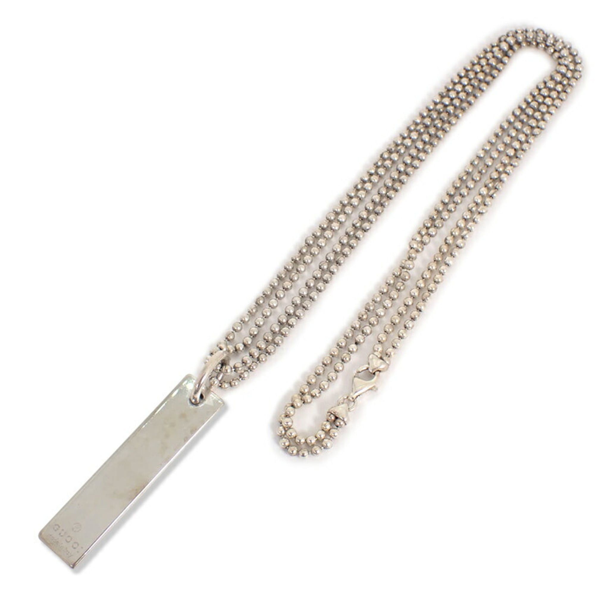Gucci GUCCI 925 Double Ball Chain Pendant Necklace Size ONE SIZE - 1 Thumbnail