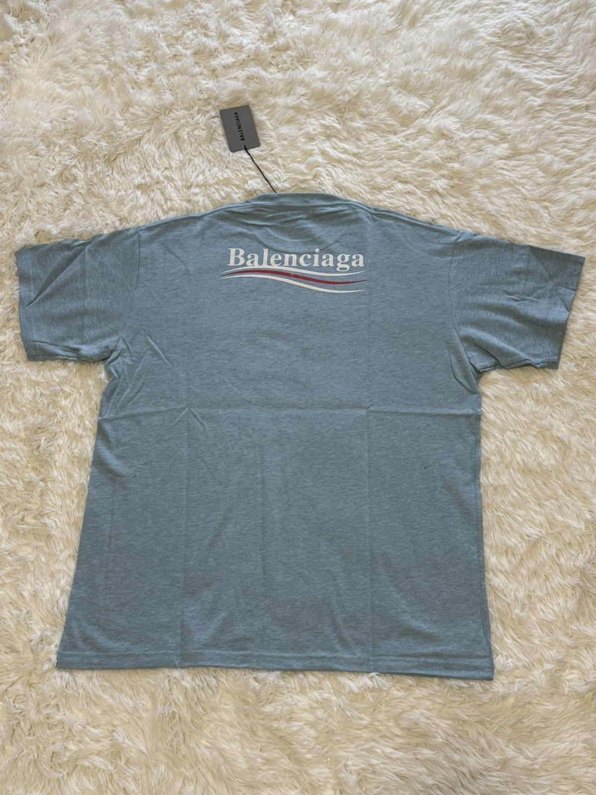 Balenciaga Balenciaga sky blue t shirt Size US M / EU 48-50 / 2 - 3 Thumbnail