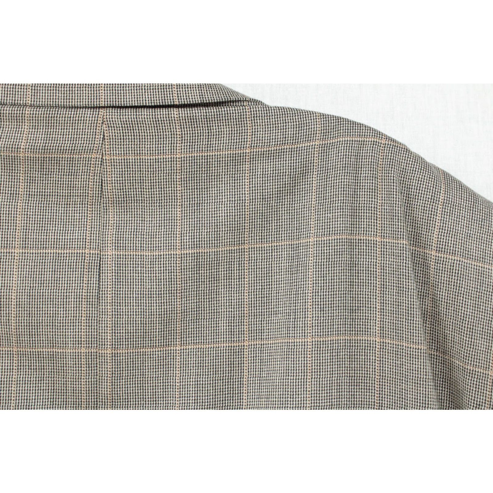 Jos. A. Bank VINTAGE Jos. A. Bank Blazer Men's 50R Gray Plaid Micro Houndstooth Preppy Regencycore Boss Size 50R - 5 Thumbnail
