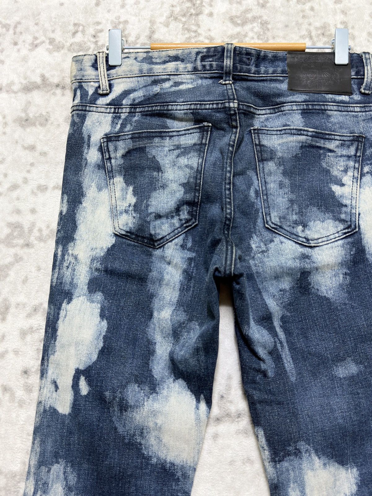 Hysteric Glamour Neige Style Acid Wash Skinny Punk Archive Denim Jeans Size US 31 - 10 Thumbnail