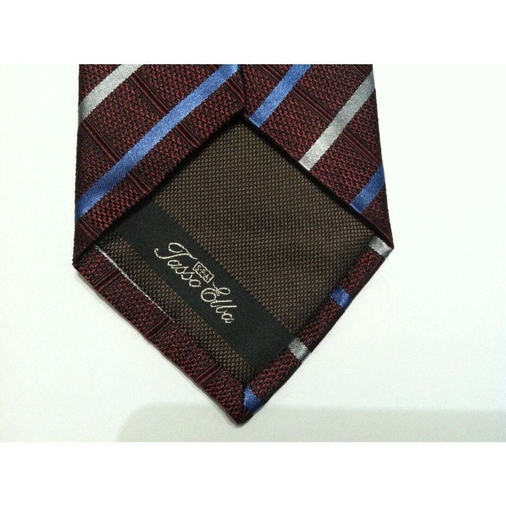 Tasso Elba TASSO ELBA MENS NEW BURGUNDY 100%SILK TIE WIDTH:3 1/8" Size ONE SIZE - 3 Thumbnail