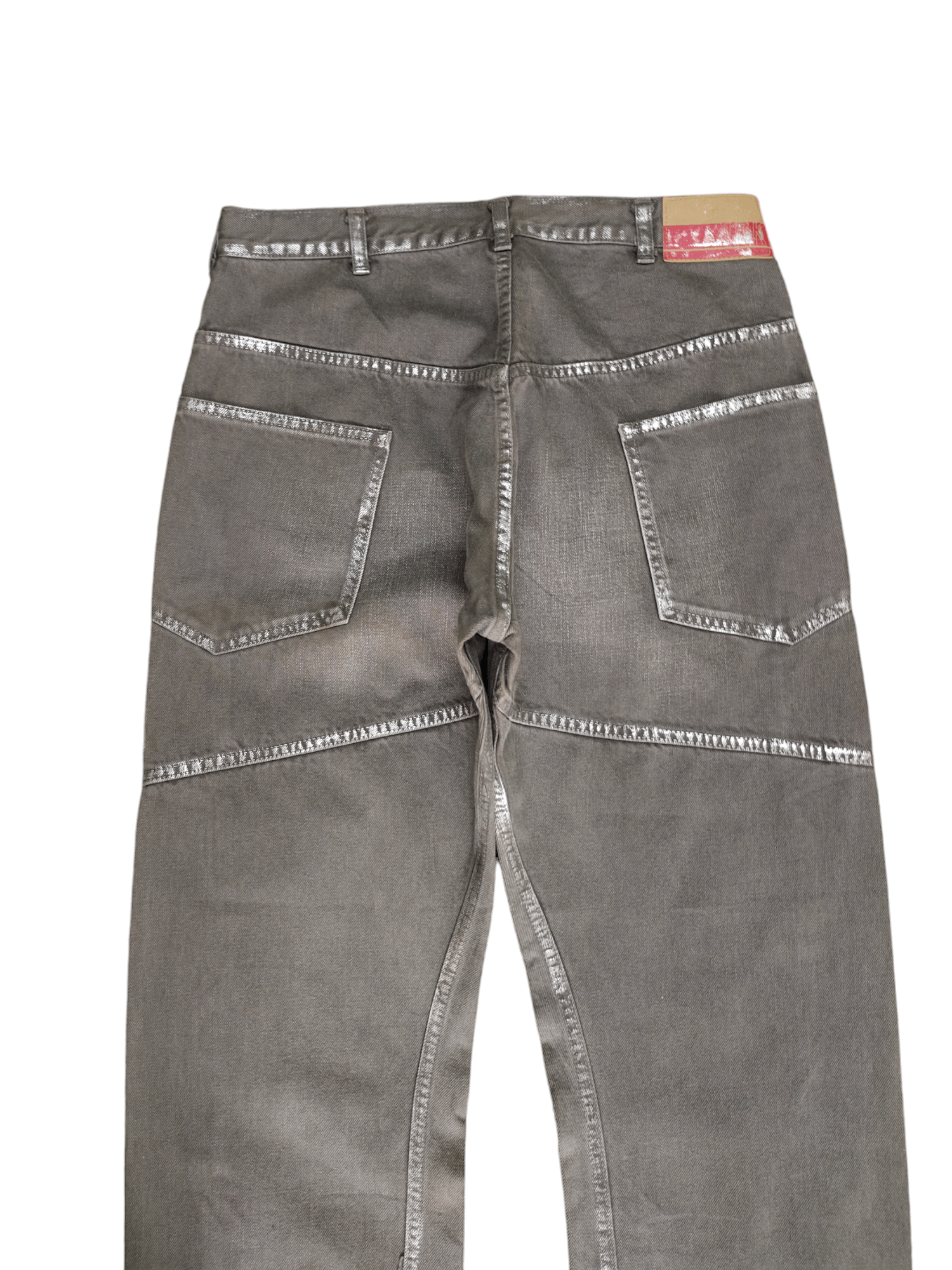 Comme des Garcons × Undercover Vintage Y2k Ark Japan Painted Jnco Style Baggy Jeans Size US 31 - 11 Thumbnail