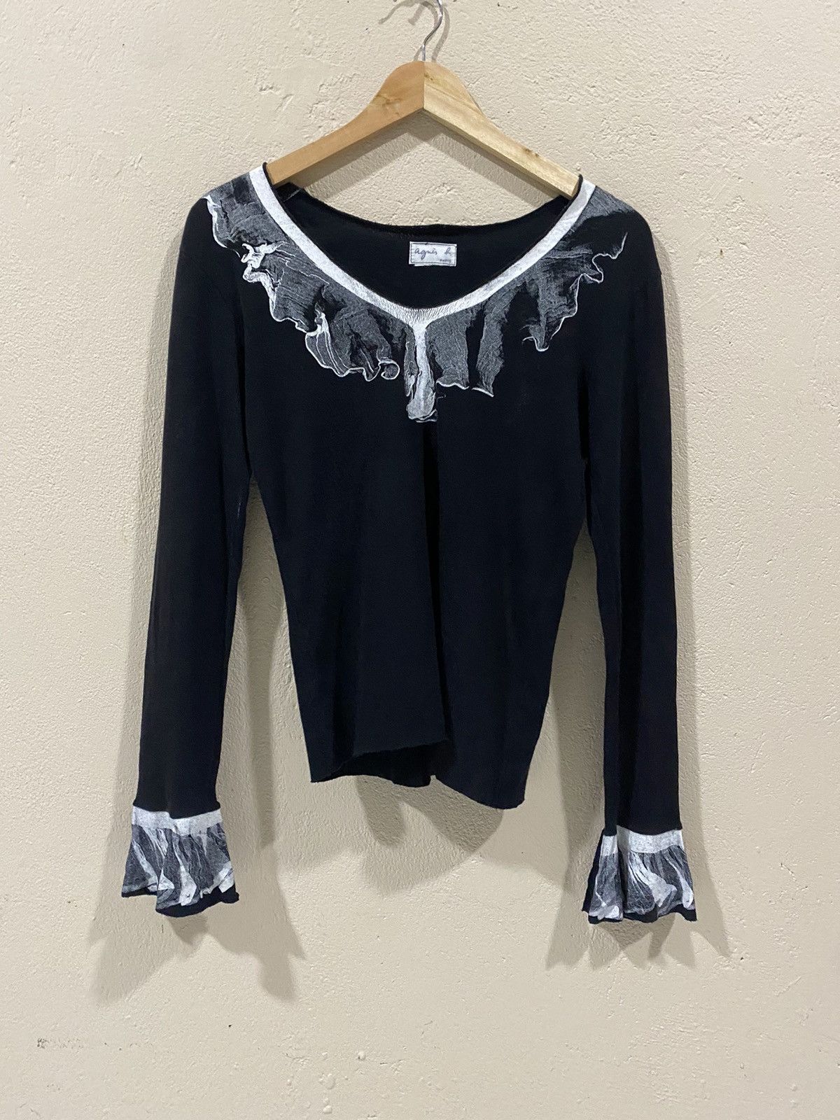 agnes b. Agnes B Abstract Long Sleeves Size S / US 4 / IT 40 - 1 Thumbnail