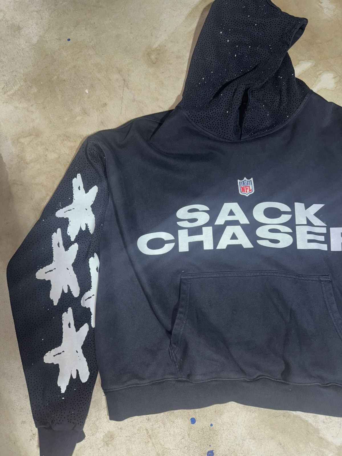 Other y2k sack chaser nfl custom rhinestone hoodie Size US XL / EU 56 / 4 - 3 Thumbnail