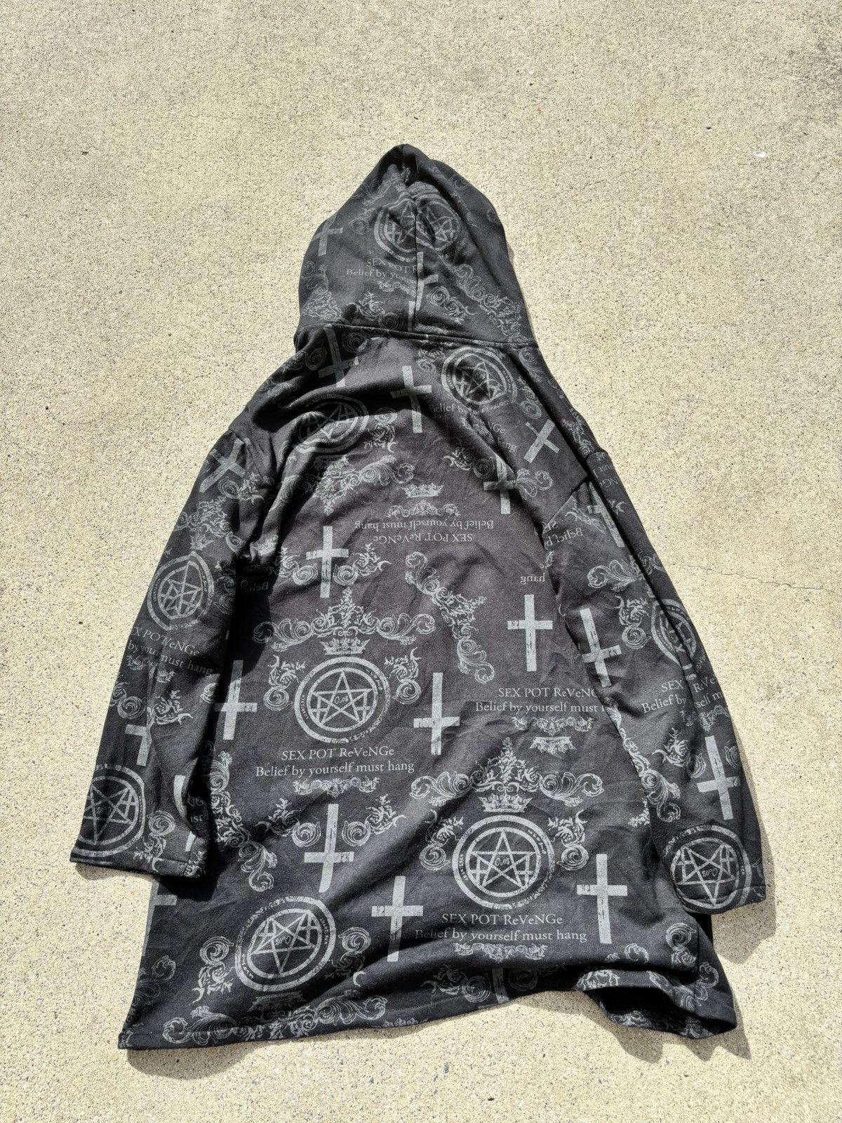 Sex Pot ReVeNGe Sex Pot Revenge Upside Down Crucifix Vkei Grunge Punk Jacket Size US XL / EU 56 / 4 - 5 Thumbnail