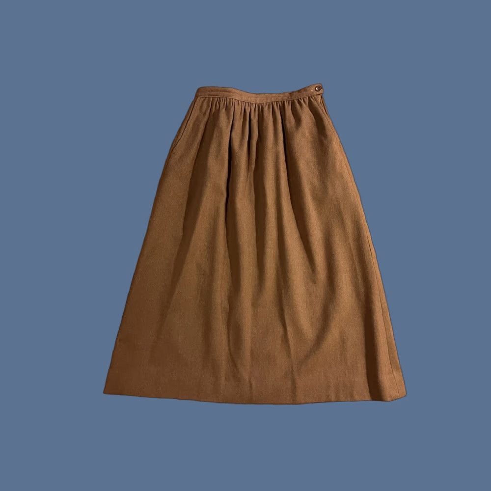 Pendleton VINTAGE Pendleton Wool Pencil Skirt Women’s 10 Brown 60s 1960s Secretary/Geek Mens Girls Womens Hors Size 32" / US 10 / IT 46 - 1 Thumbnail