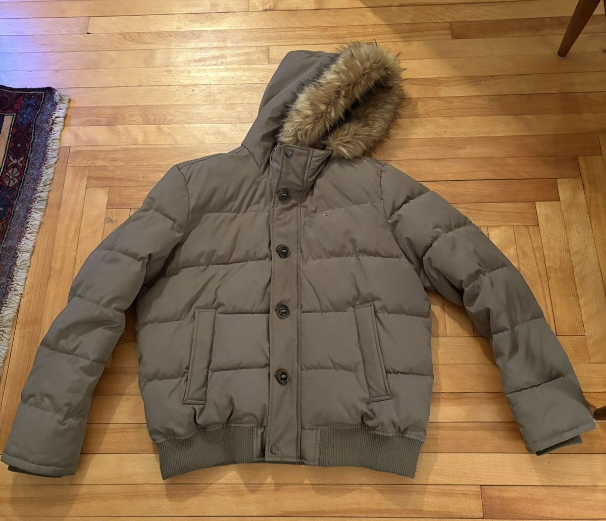 Tommy Hilfiger Tommy Hilfiger parka fur hood zipup puffer Size US XL / EU 56 / 4 - 1 Thumbnail