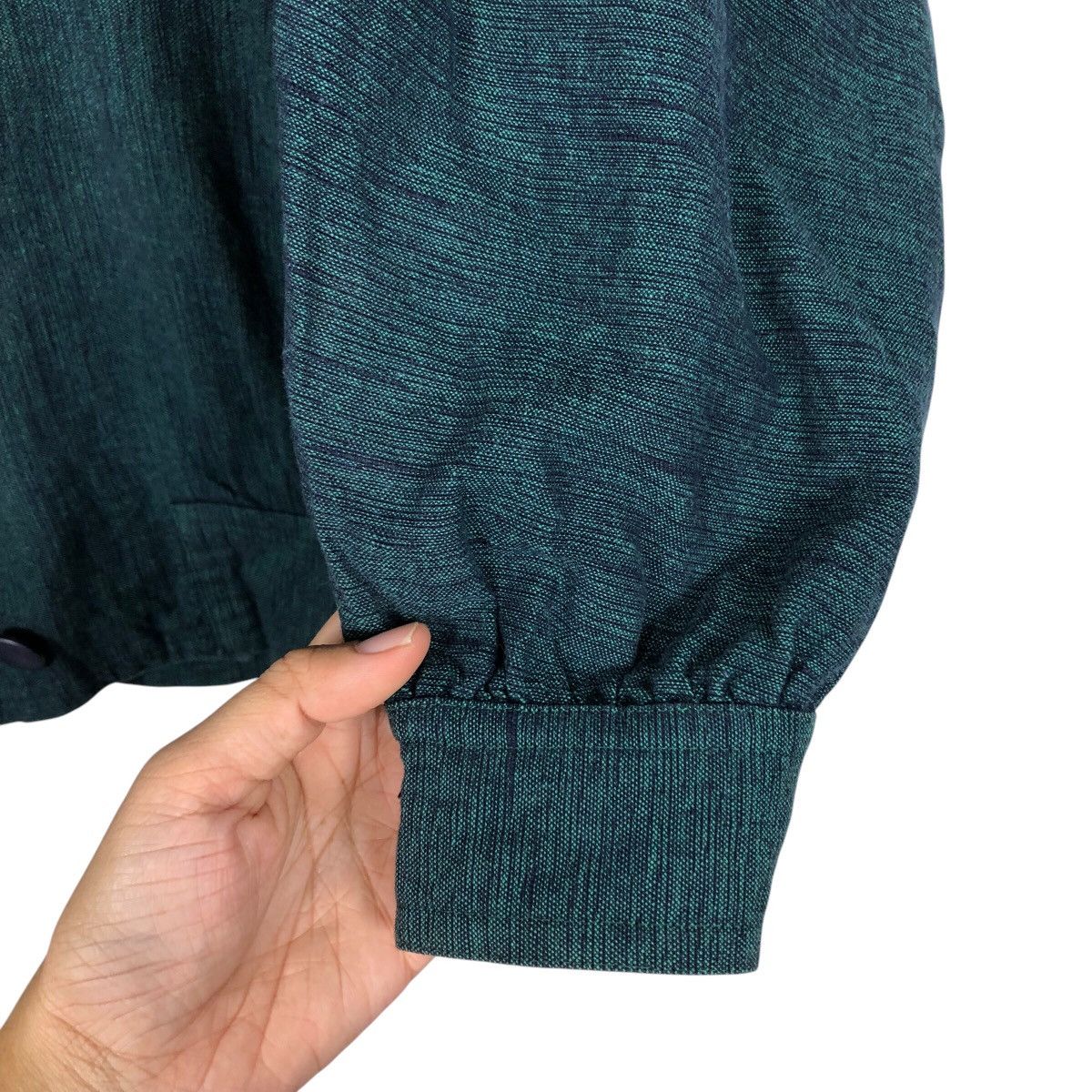 Japanese Brand Rich Green Vintage Bomber Jacket Unknown Brand Issey Miyake Size US M / EU 48-50 / 2 - 16 Thumbnail