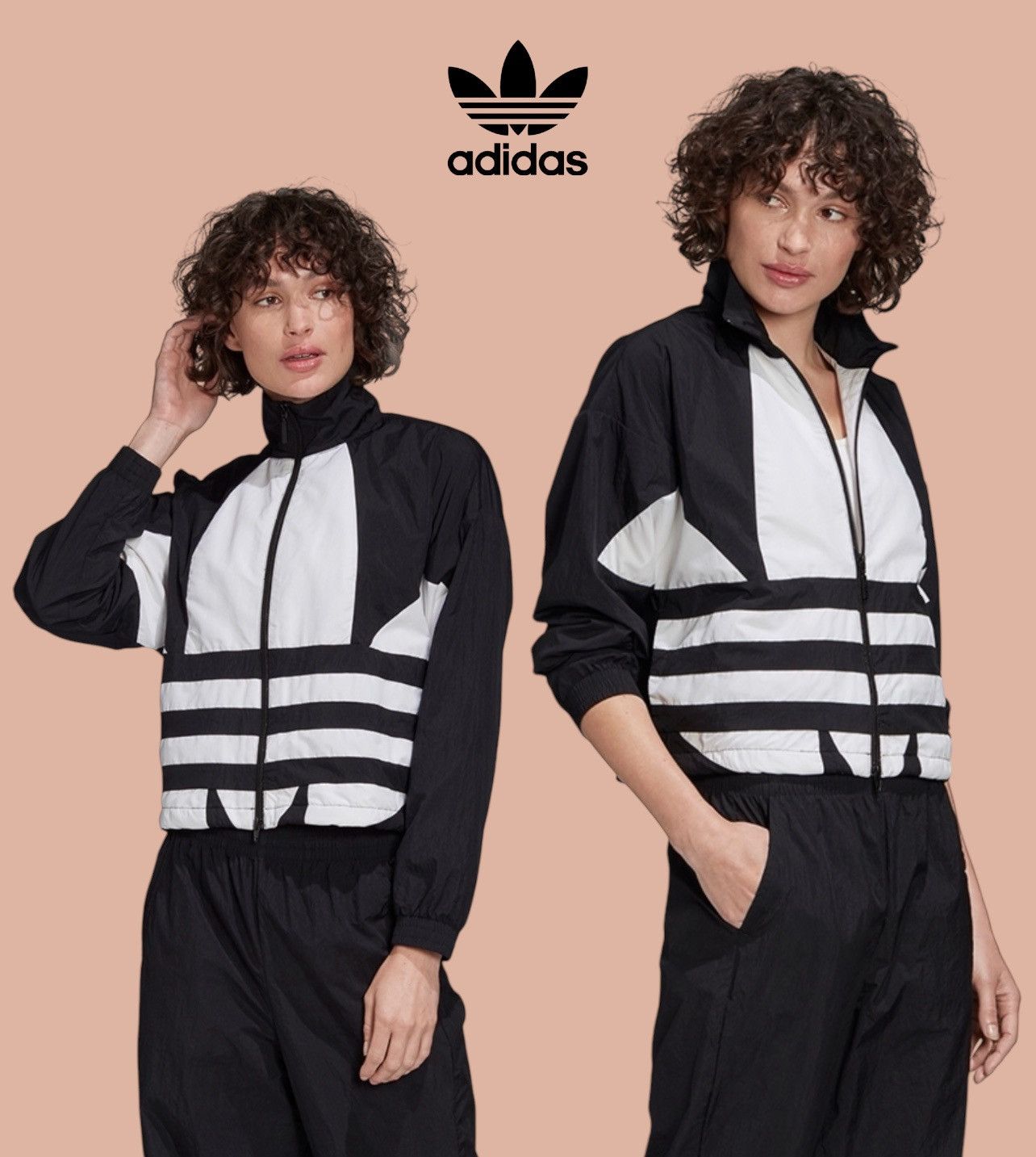 Adidas × Vintage 🔥RARE🔥 ADIDAS BIG LOGO WINDBREAKER JACKET Size M / US 6-8 / IT 42-44 - 1 Thumbnail