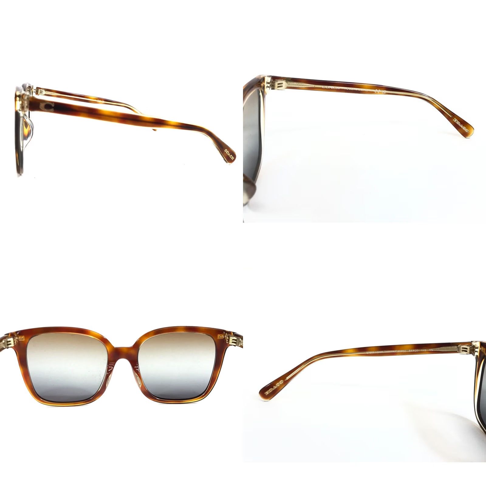Coach Sunglasses HC8381U CL918 57563J Dark Tortoise Canary w/ Brown Gray Lenses Coach HC8381U CL918 Sunglasses | LensCrafters main image 4