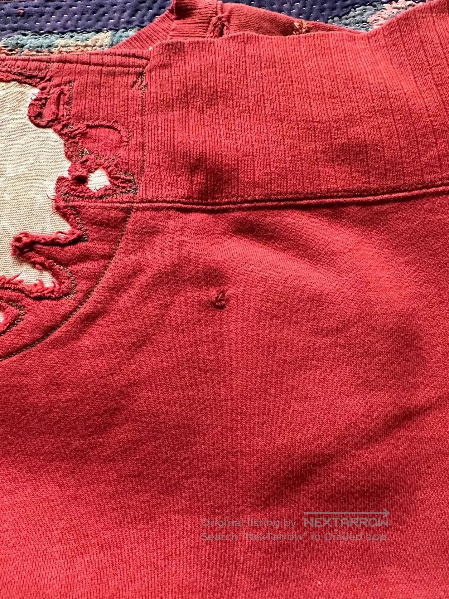 Levi's vintage levi's red distressed long sleeve tee. Size US M / EU 48-50 / 2 - 5 Thumbnail