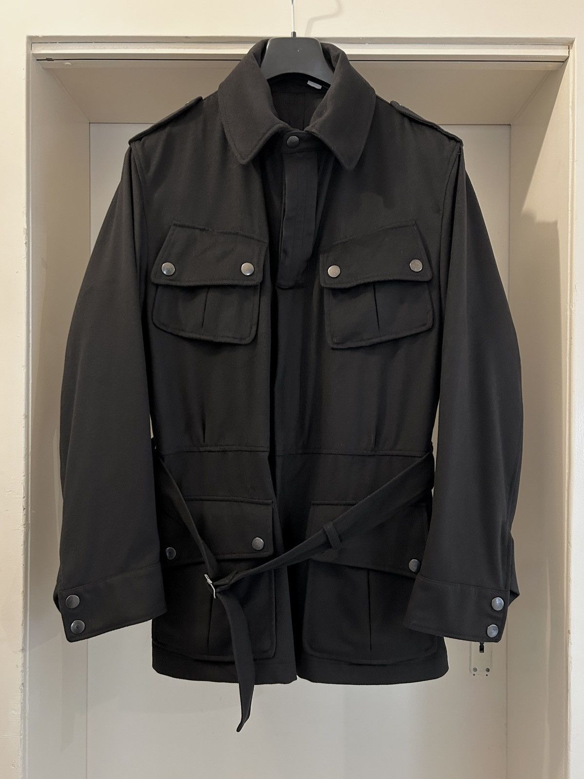 Gucci Gucci Tom Ford FW 2003 black wool M65/ safari jacket Size US L / EU 52-54 / 3 - 1 Thumbnail