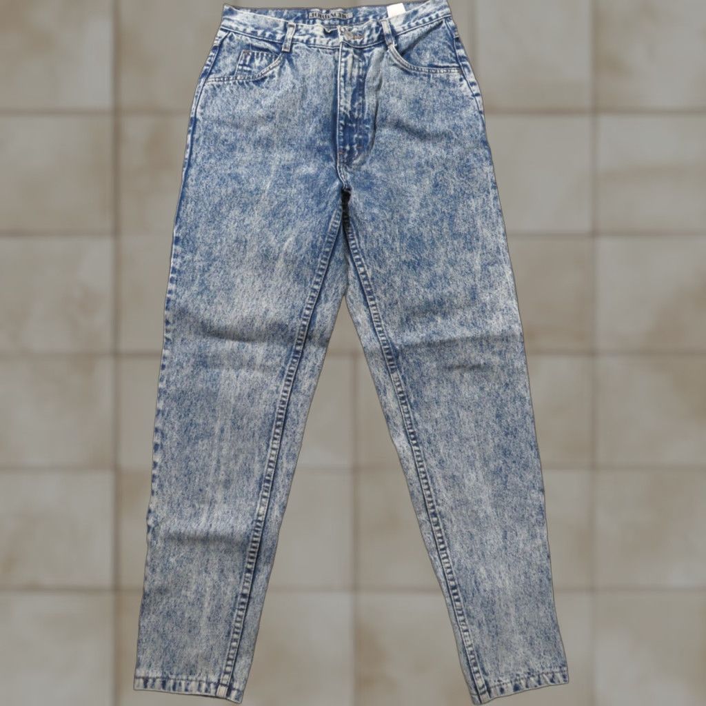 Jordache VTG Jordache Jeans Denim USA Ladies Misses 9 26X27 High Waist Acid wash Blue Disco 1980s Mens/Womens? Size 26" / US 2 / IT 38 - 1 Thumbnail