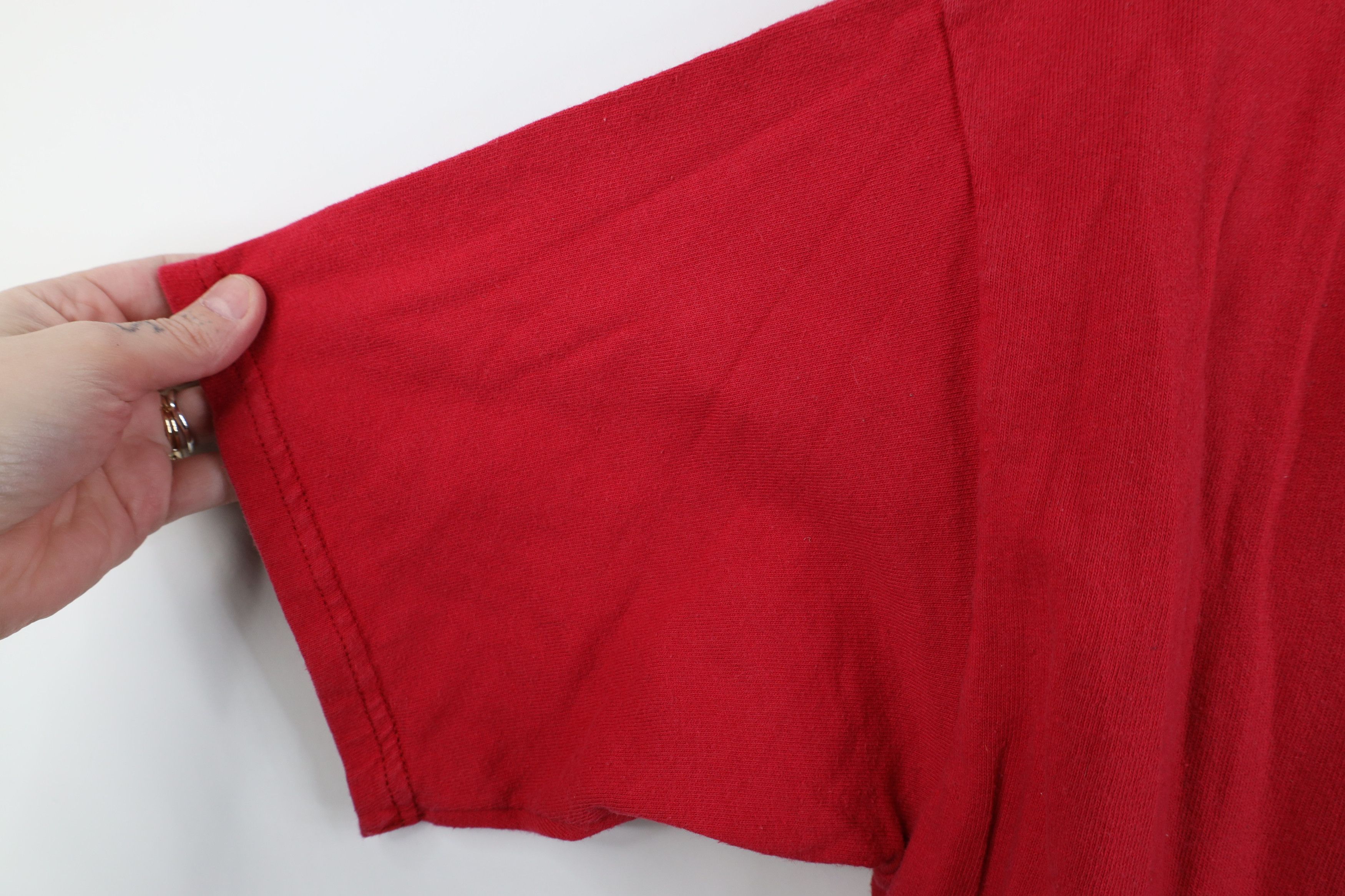Champion Vintage 90s Champion Spell Short Sleeve T-Shirt Cotton Red Size US M / EU 48-50 / 2 - 9 Thumbnail